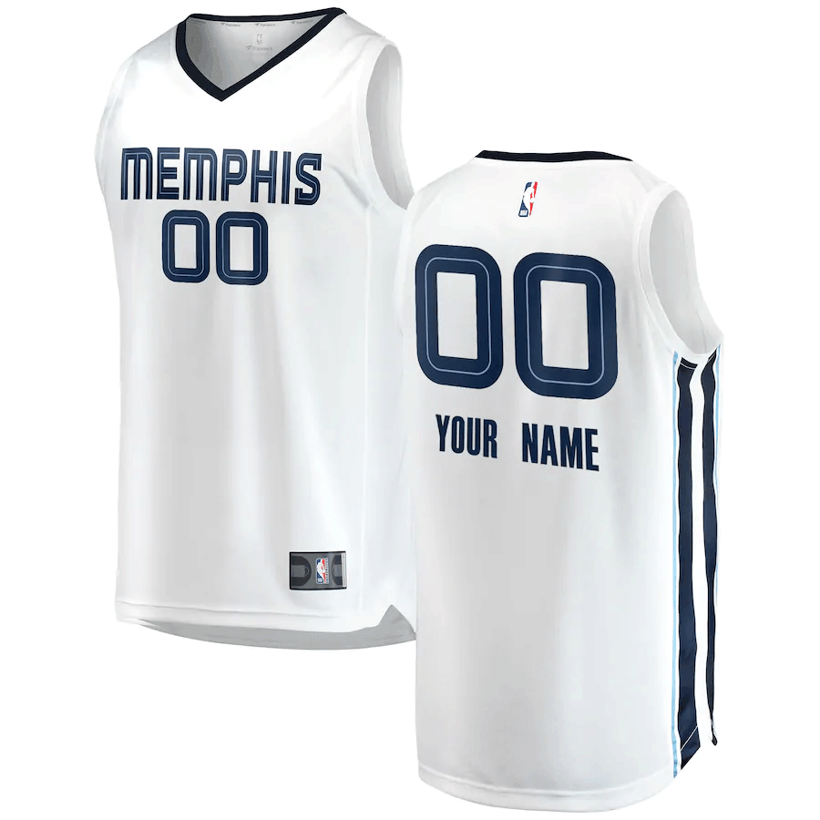 Memphis Grizzlies Branded 201819 Fast Break Custom Jersey White - Association Edition - Friend Lounge Store - Shop for All Things Jerseys Sports - PersonalJerseys