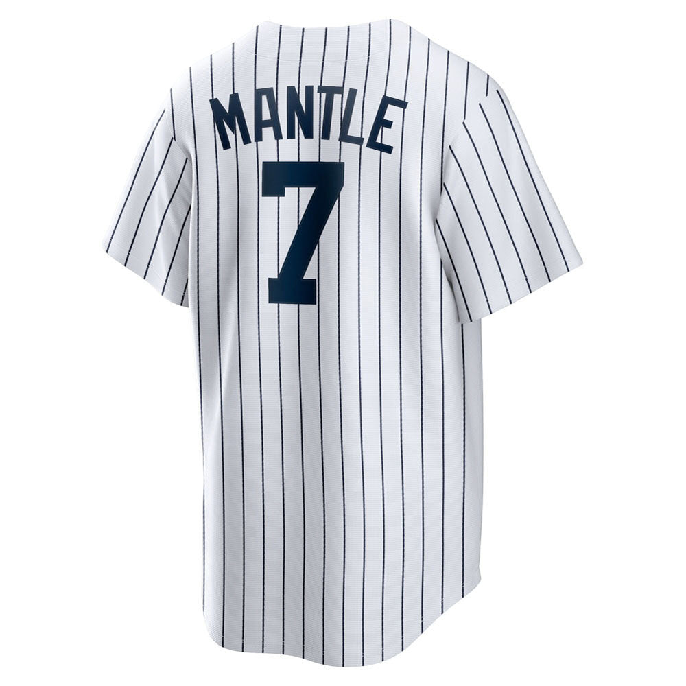 Men's New York Yankees Mickey Mantle Home Cooperstown Collection Player Jersey - White - PersonalJerseys