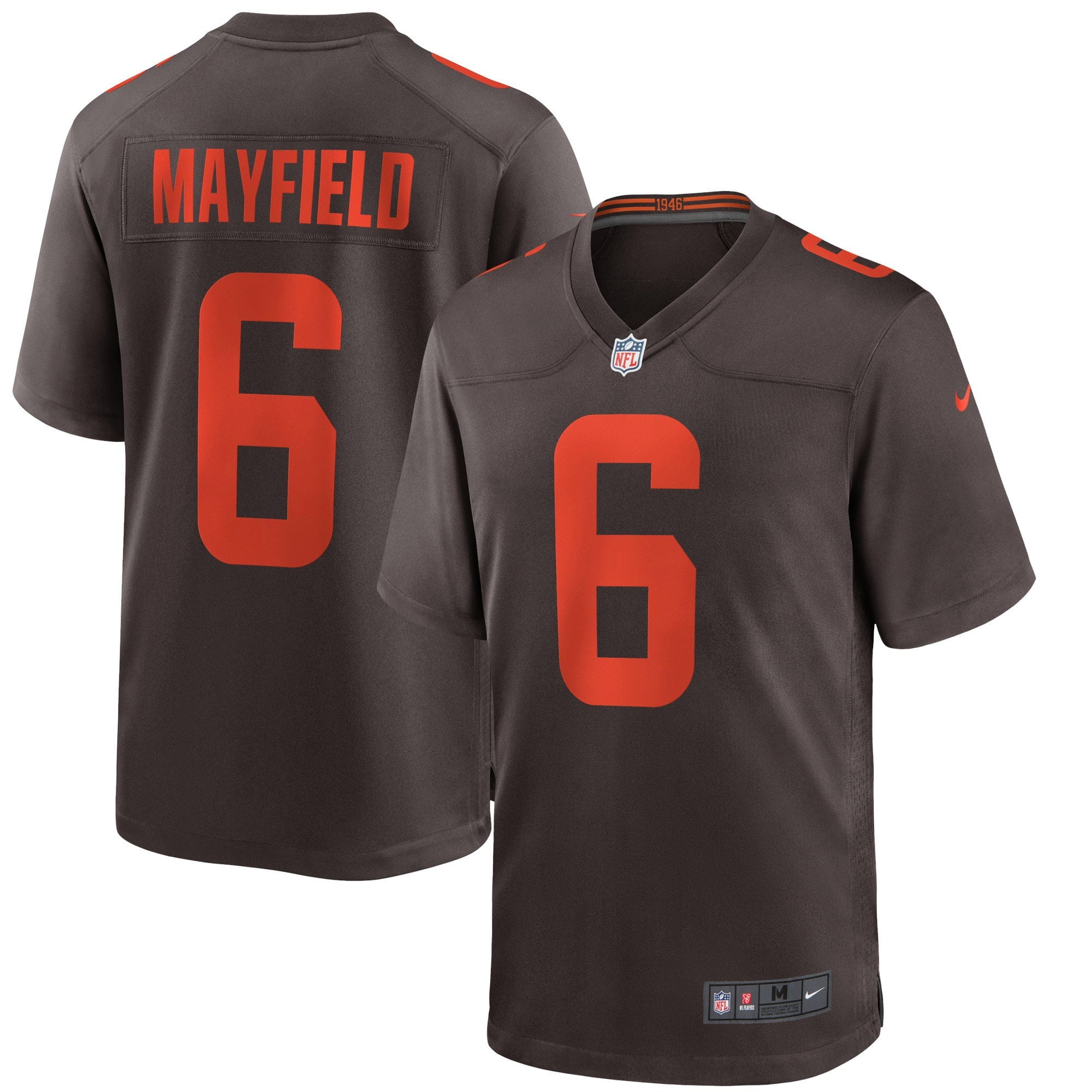 Men's Nike Baker Mayfield Brown Cleveland Browns Alternate Game Jersey - PersonalJerseys