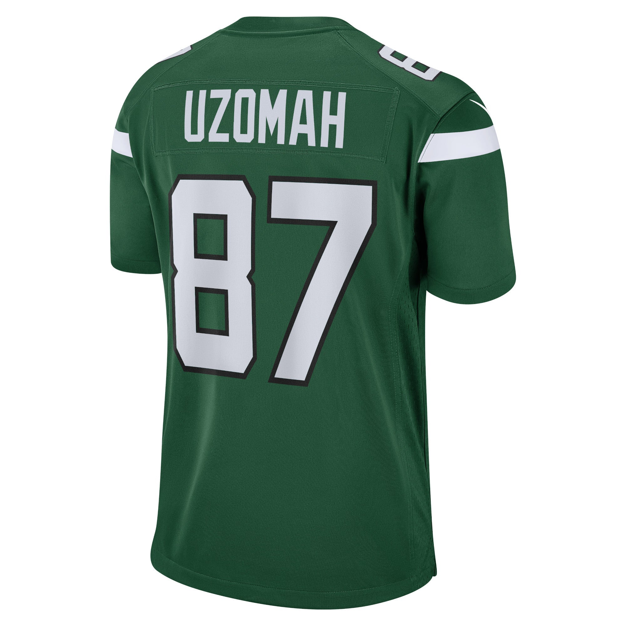 Men's Nike C.J. Uzomah Gotham Green New York Jets Player Game Jersey - PersonalJerseys