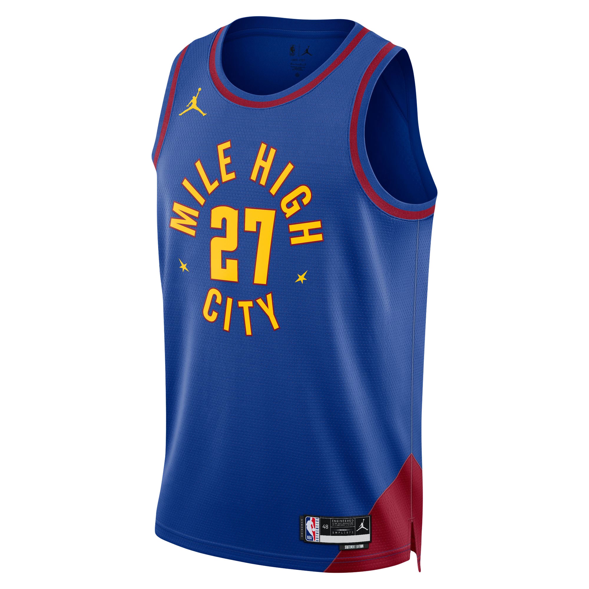 Jamal Murray Denver Nuggets Jordans Brand Unisex Swingman Jersey - Statement Edition - Blue - PersonalJerseys