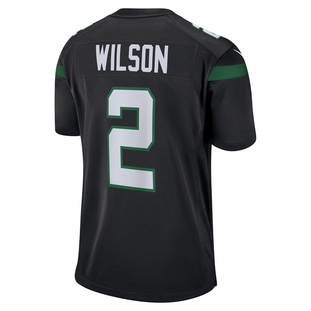Men's New York Jets Zach Wilson Game Jersey Stealth Black - PersonalJerseys
