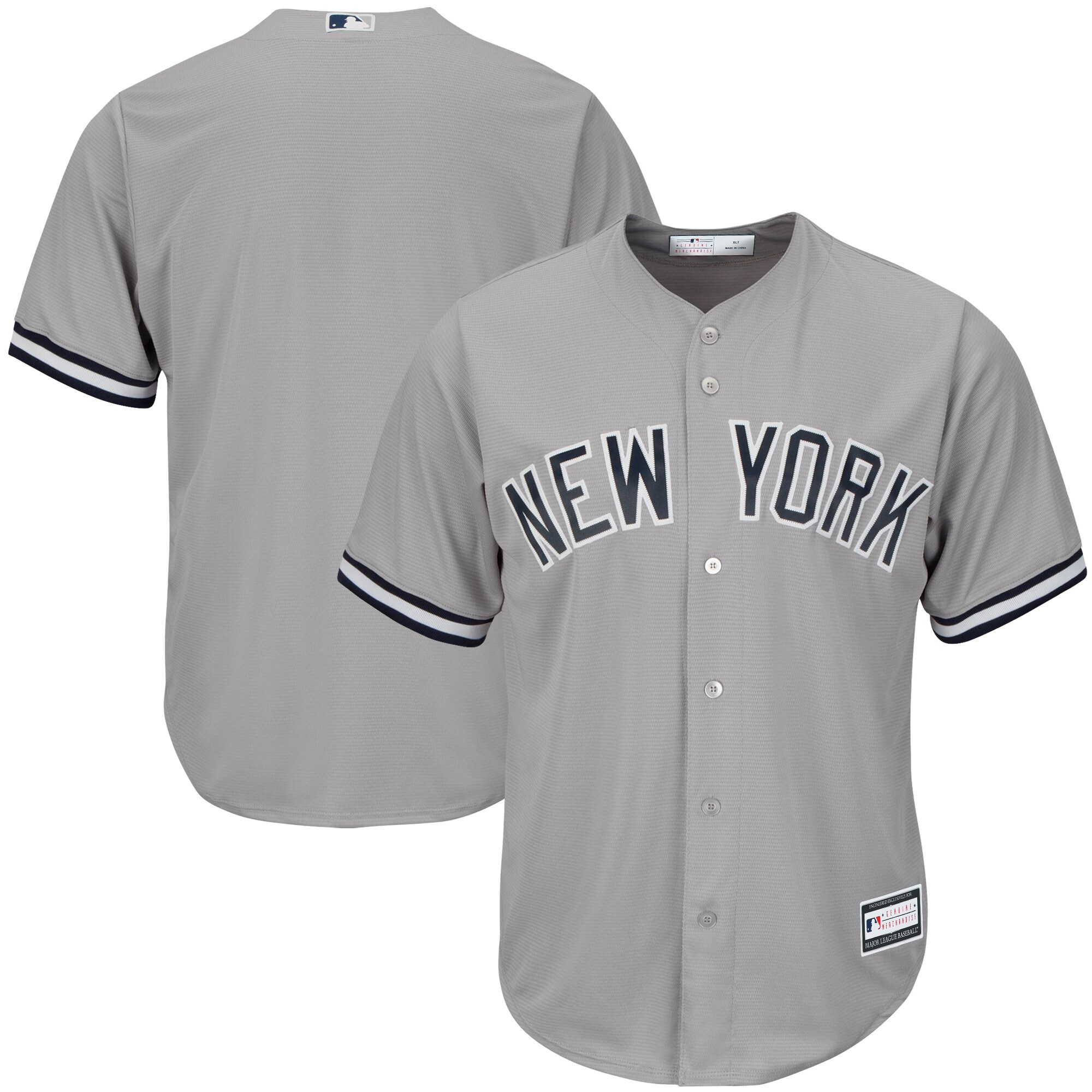New York Yankees Big & Tall Replica Team Jersey - Gray - PersonalJerseys