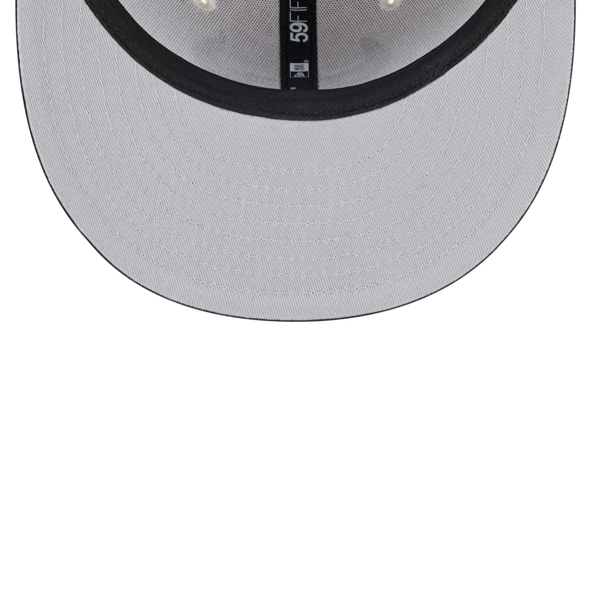 Chicago Bulls New Era Throwback Satin 59FIFTY Fitted Hat - White - PersonalJerseys