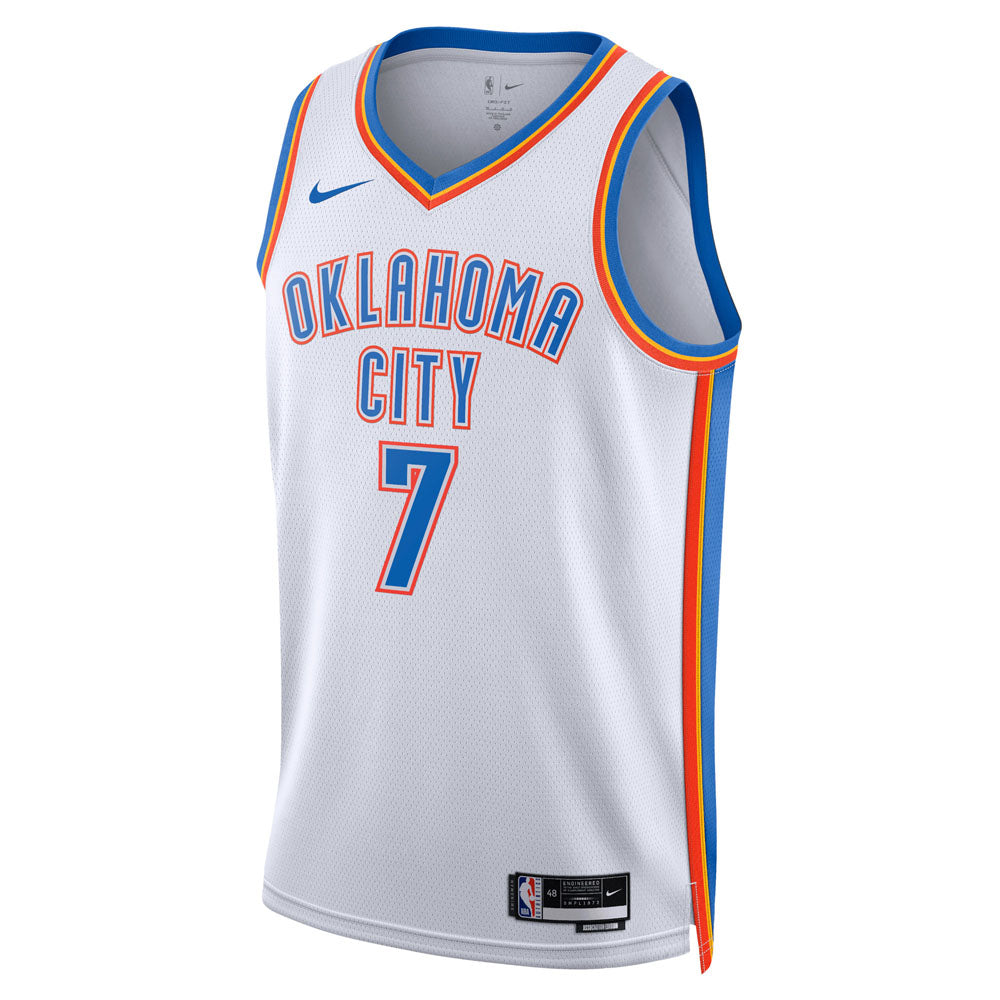 Men's Oklahoma City Thunder Chet Holmgren Association Jersey - White - PersonalJerseys