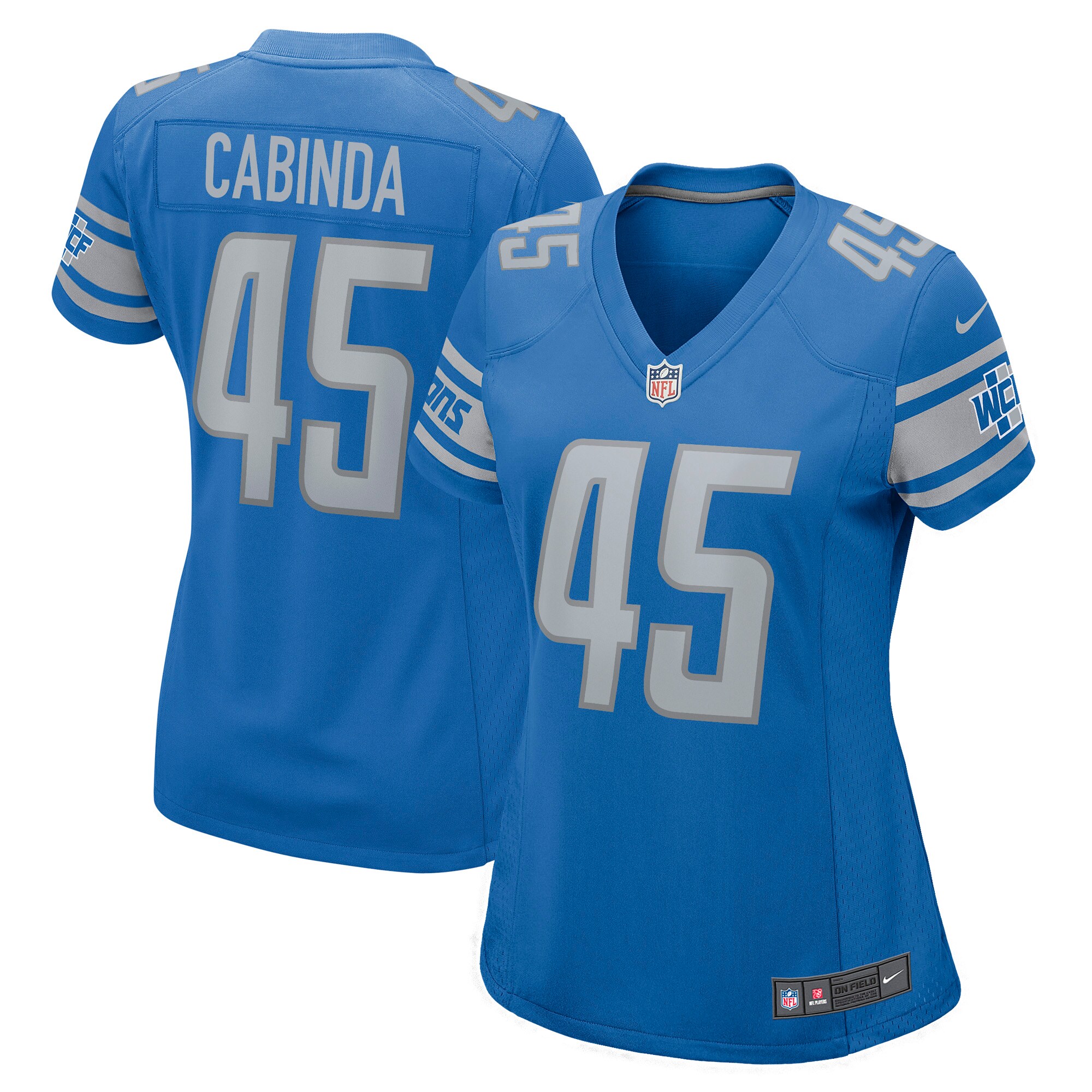 Detroit Lions Jason Cabinda Blue Game Player Jersey for Youth Women Men - Friend Lounge Store - Shop for All Things Jerseys Sports - PersonalJerseys