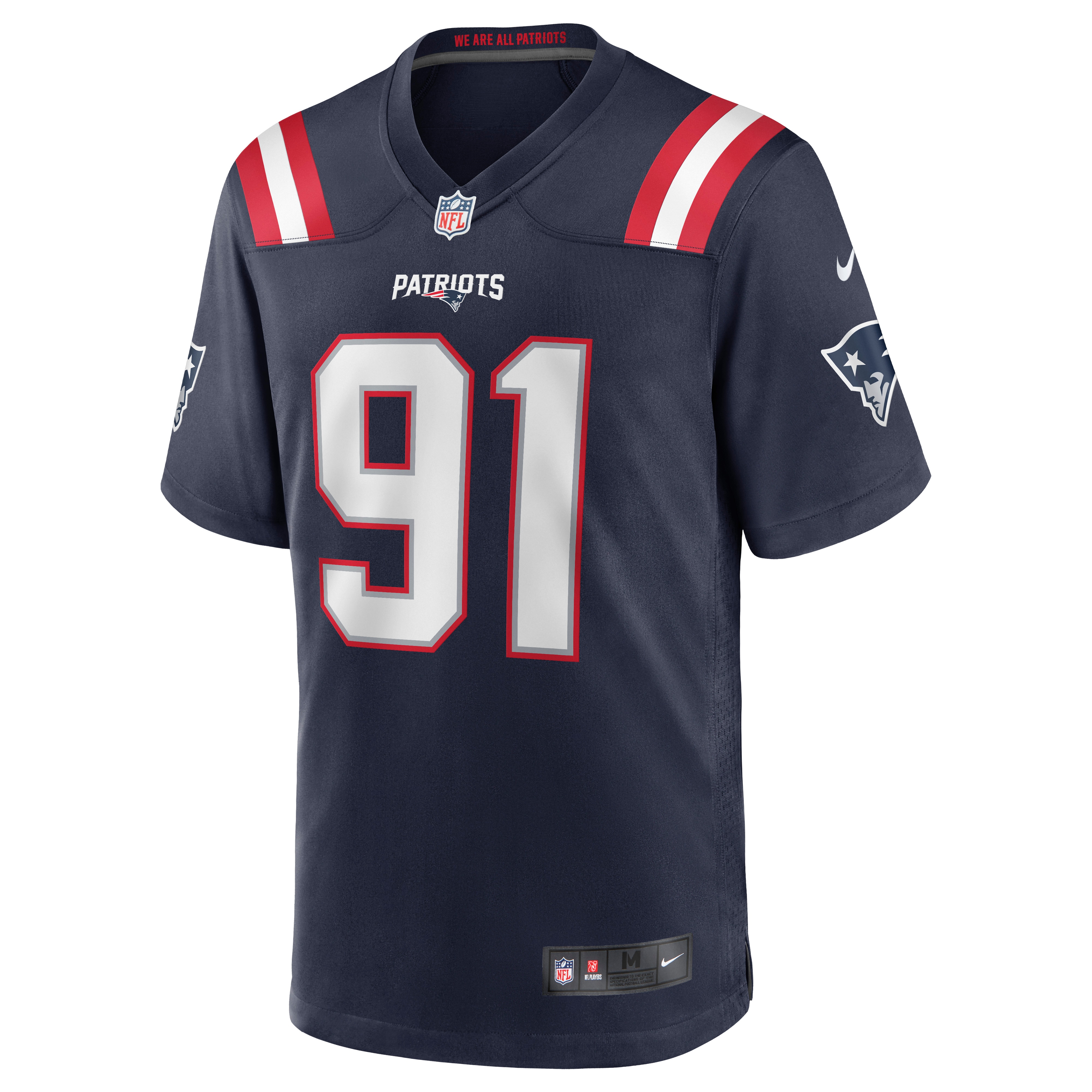 New England Patriots Deatrich Wise Jr. Navy Game Jersey for Youth Women Men - Friend Lounge Store - Shop for All Things Jerseys Sports - PersonalJerseys
