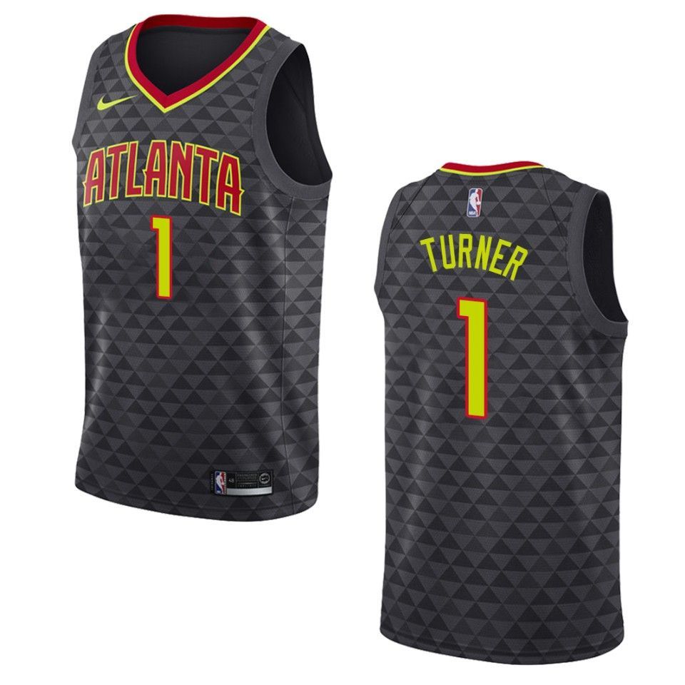 Men's Atlanta Hawks #1 Evan Turner Icon Swingman Jersey - Black - Friend Lounge Store - Shop for All Things Jerseys Sports - PersonalJerseys