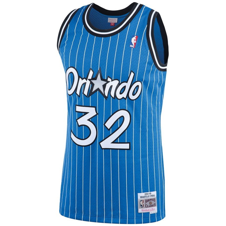Men's Shaquille O'Neal Orlando Magic 1994-95 Blue Swingman Replica Jersey By Mitchell & Ness - Sports Wear Jersey - PersonalJerseys