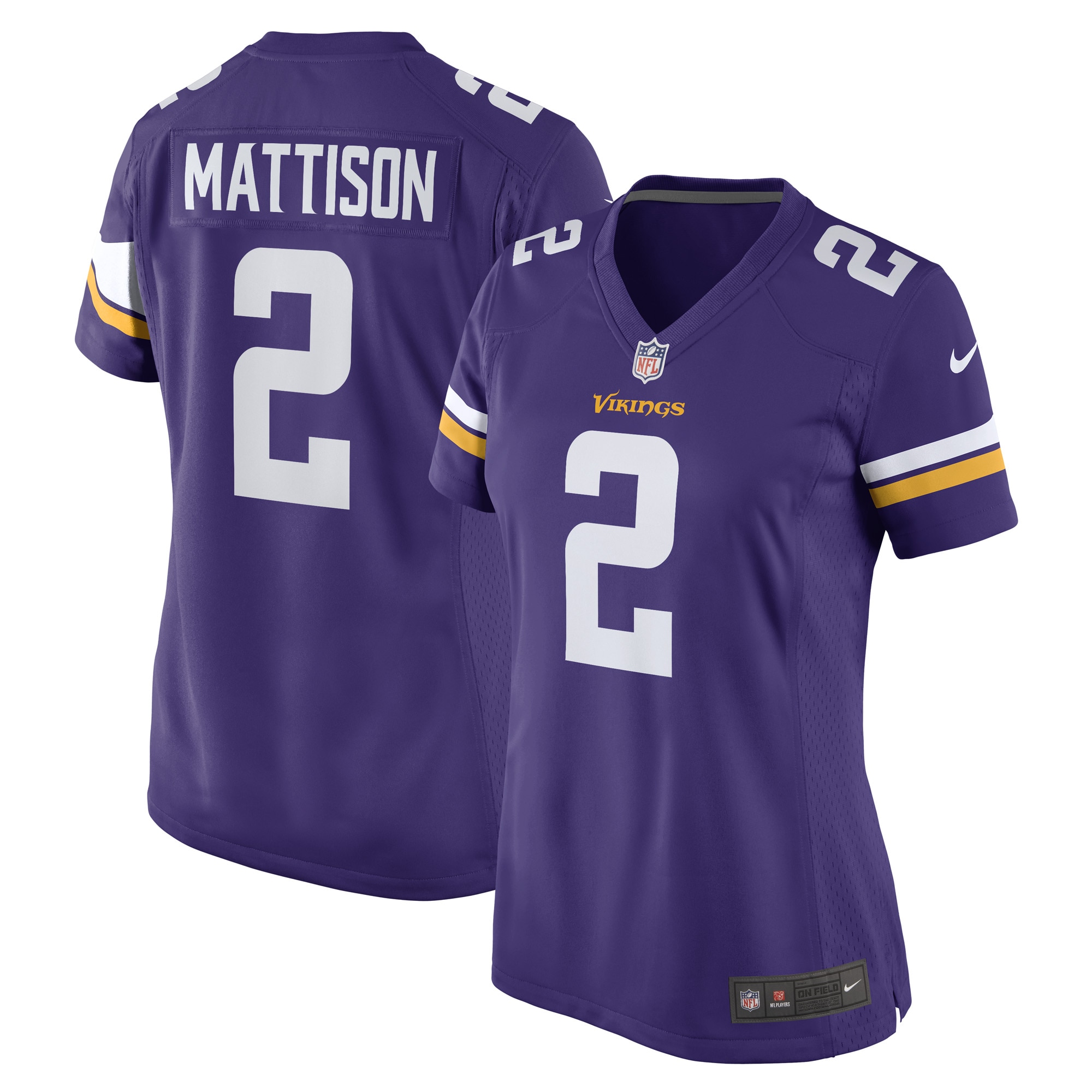 Minnesota Vikings Alexander Mattison Purple Game Player Jersey for Youth Women Men - Friend Lounge Store - Shop for All Things Jerseys Sports - PersonalJerseys
