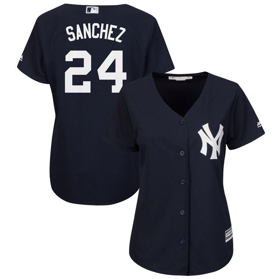 Gary Sanchez New York Yankees Majestic Women's Fashion Cool Base Player Jersey - Navy - Friend Lounge Store - Shop for All Things Jerseys Sports - PersonalJerseys