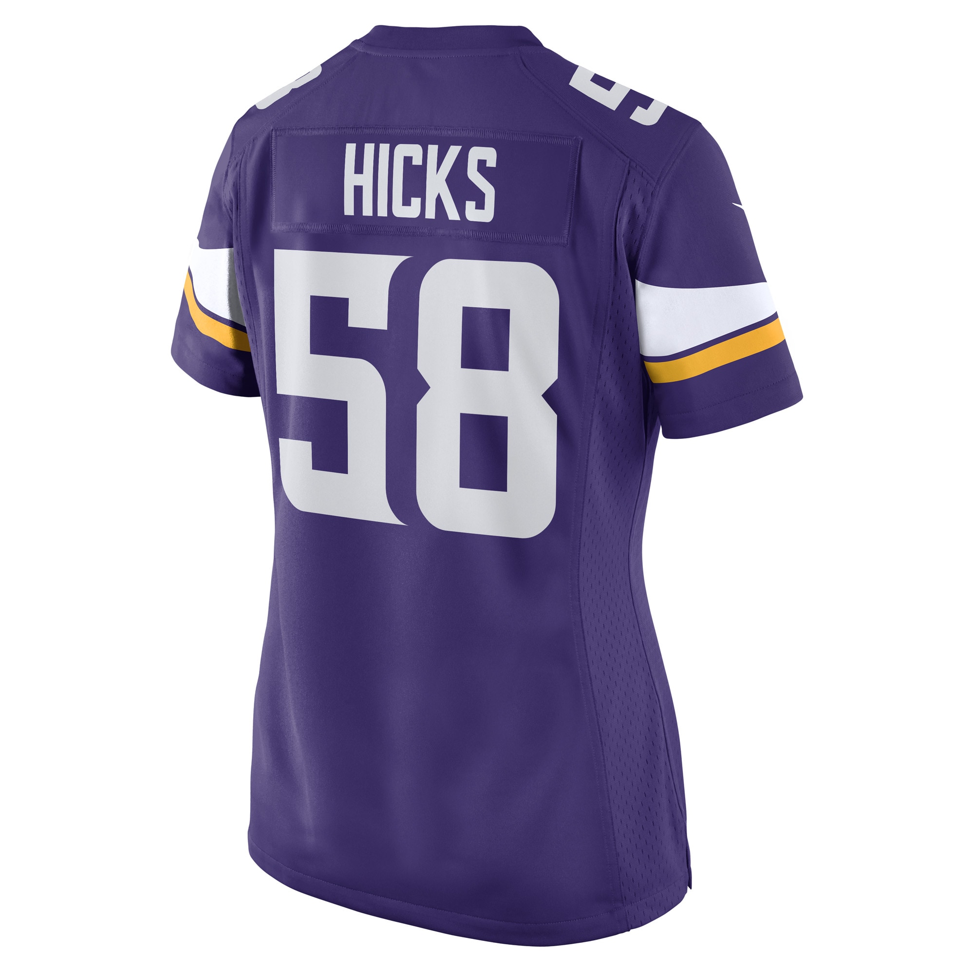 Jordans Hicks Minnesota Vikings Nike Women's Game Player Jersey - Purple - PersonalJerseys