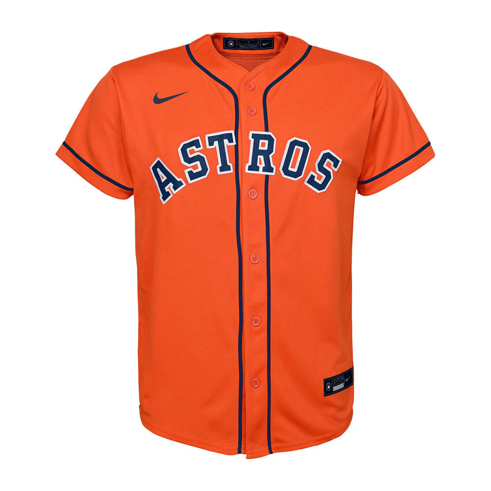 Youth Houston Astros Kyle Tucker Cool Base Replica Alternate Jersey - Orange - Sports Wear Jersey - PersonalJerseys
