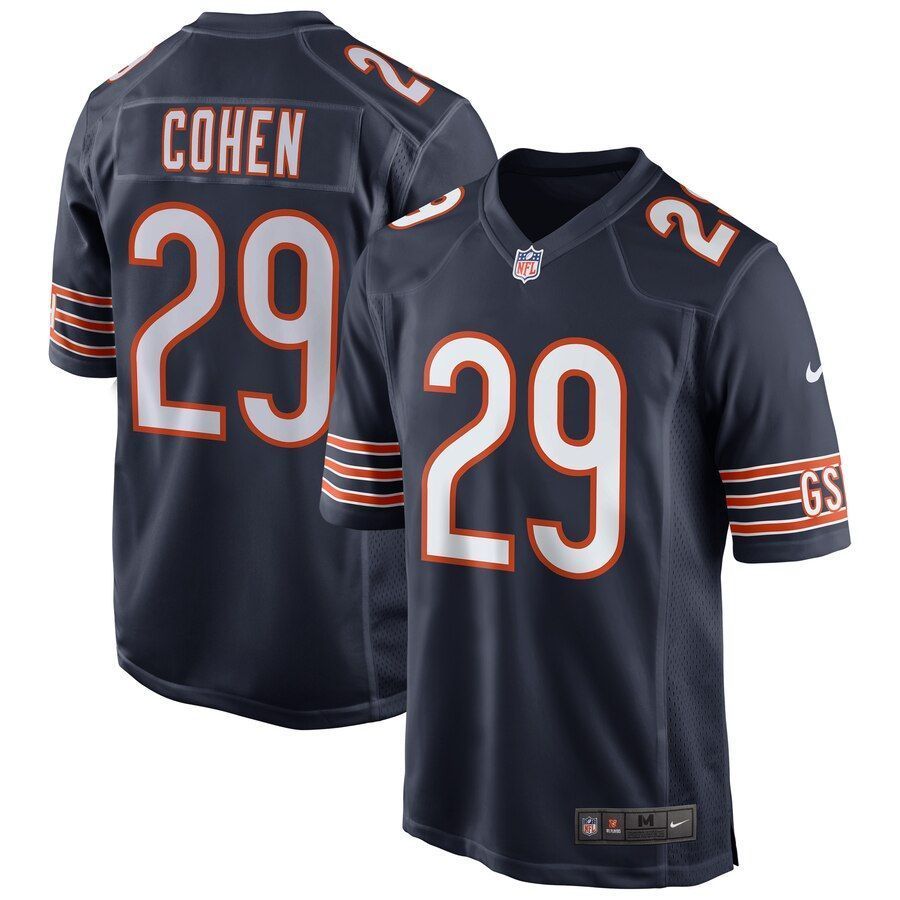 Tarik Cohen Chicago Bears Game Jersey - Navy - Friend Lounge Store - Shop for All Things Jerseys Sports - PersonalJerseys