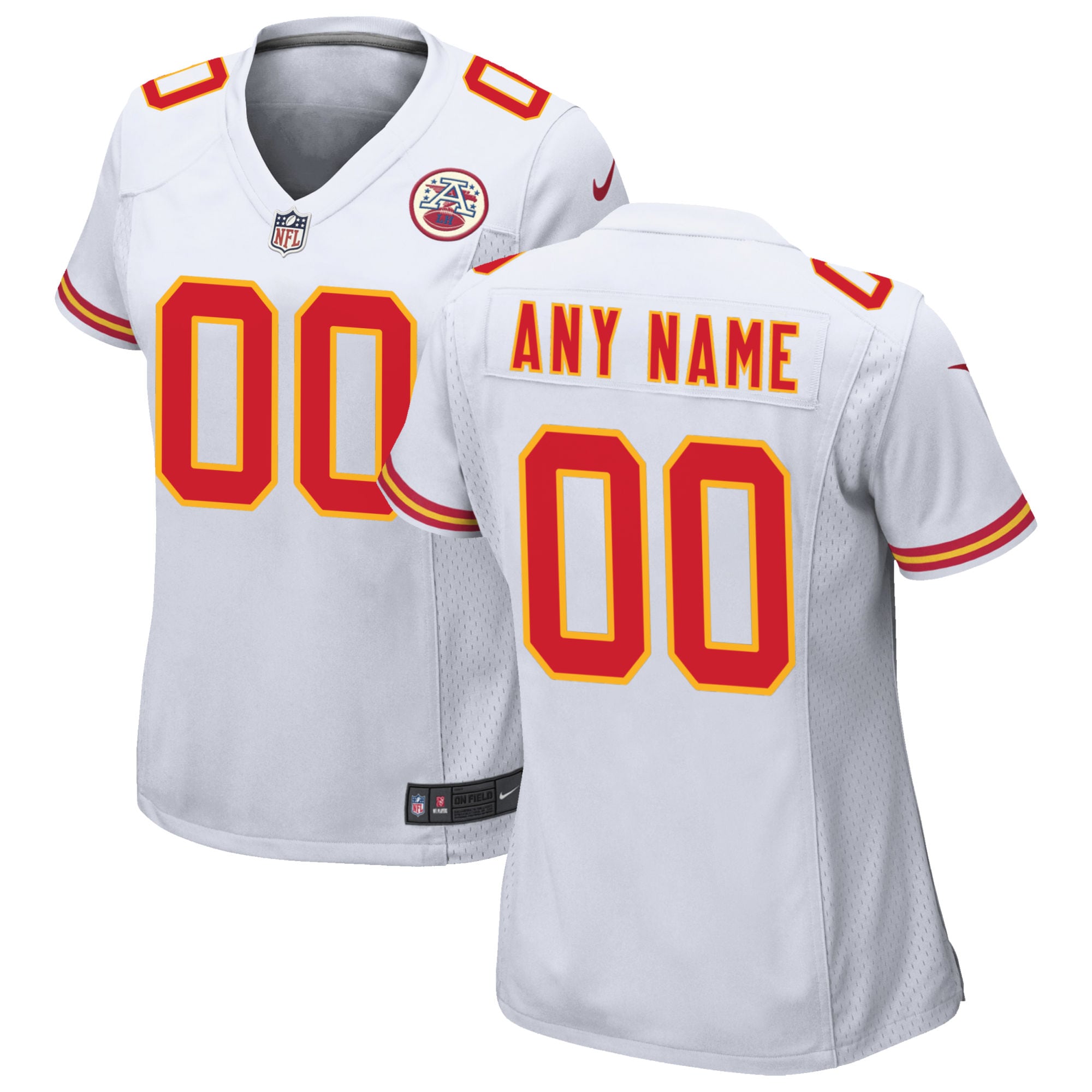 Kansas City Chiefs White Custom Game Jersey for Youth Women Men - Friend Lounge Store - Shop for All Things Jerseys Sports - PersonalJerseys
