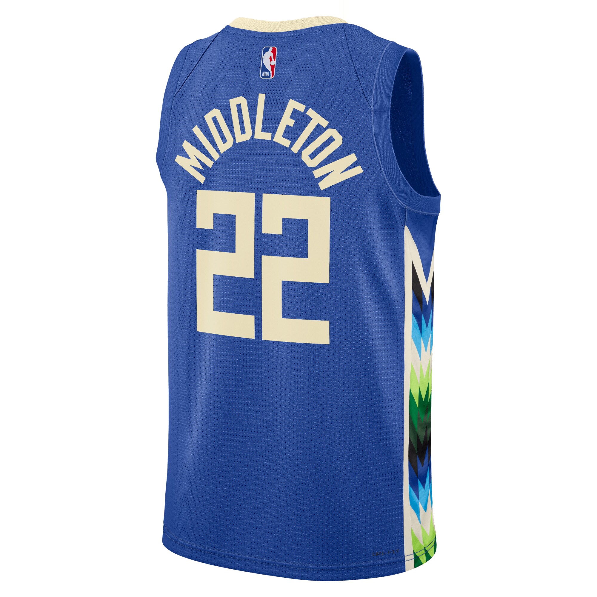 Milwaukee Bucks City Edition Swingman Jersey 22 - Royal - Khris Middleton for Youth Women Men - Friend Lounge Store - Shop for All Things Jerseys Sports - PersonalJerseys