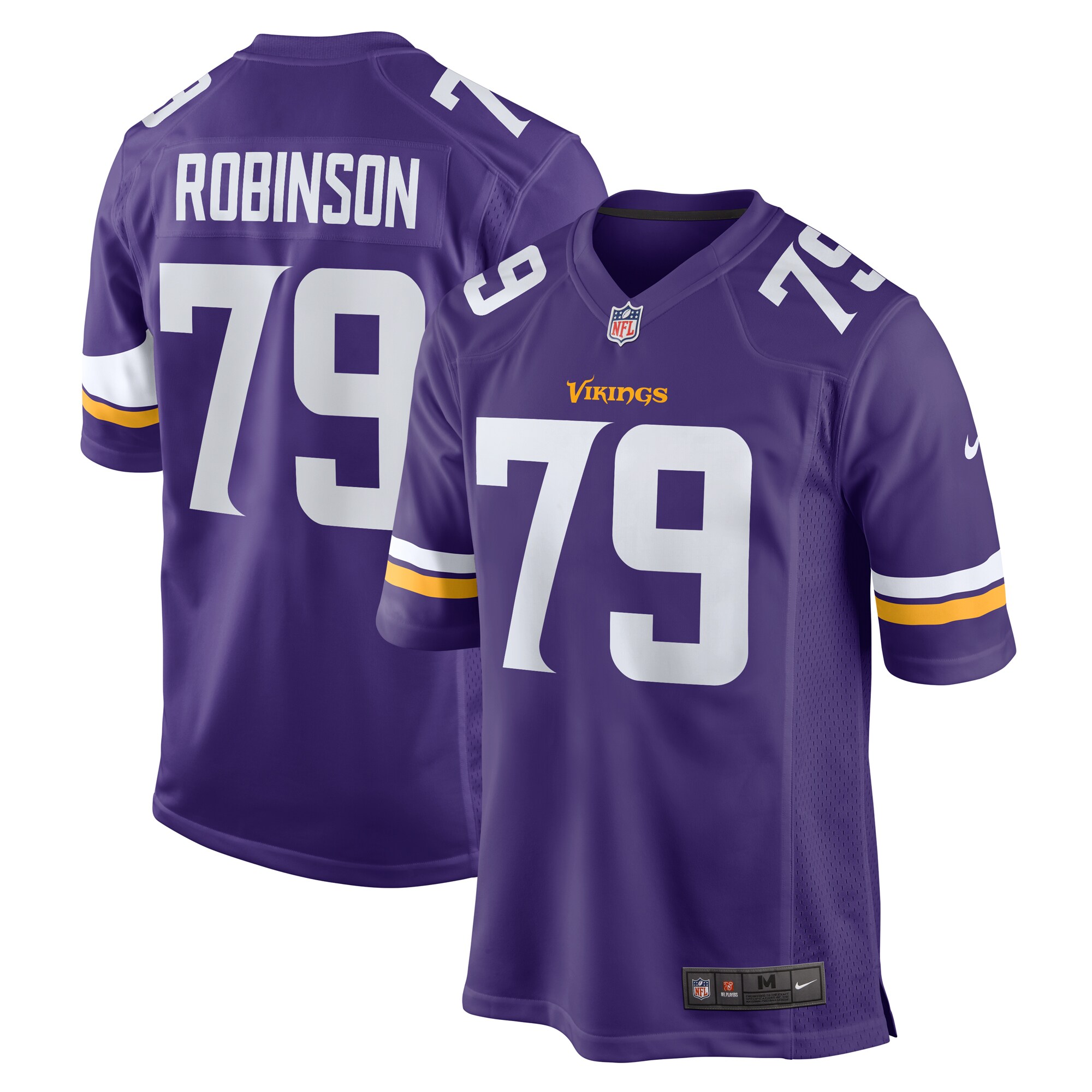 Tyrese Robinson Minnesota Vikings Nike Team Game Jersey -  Purple - PersonalJerseys