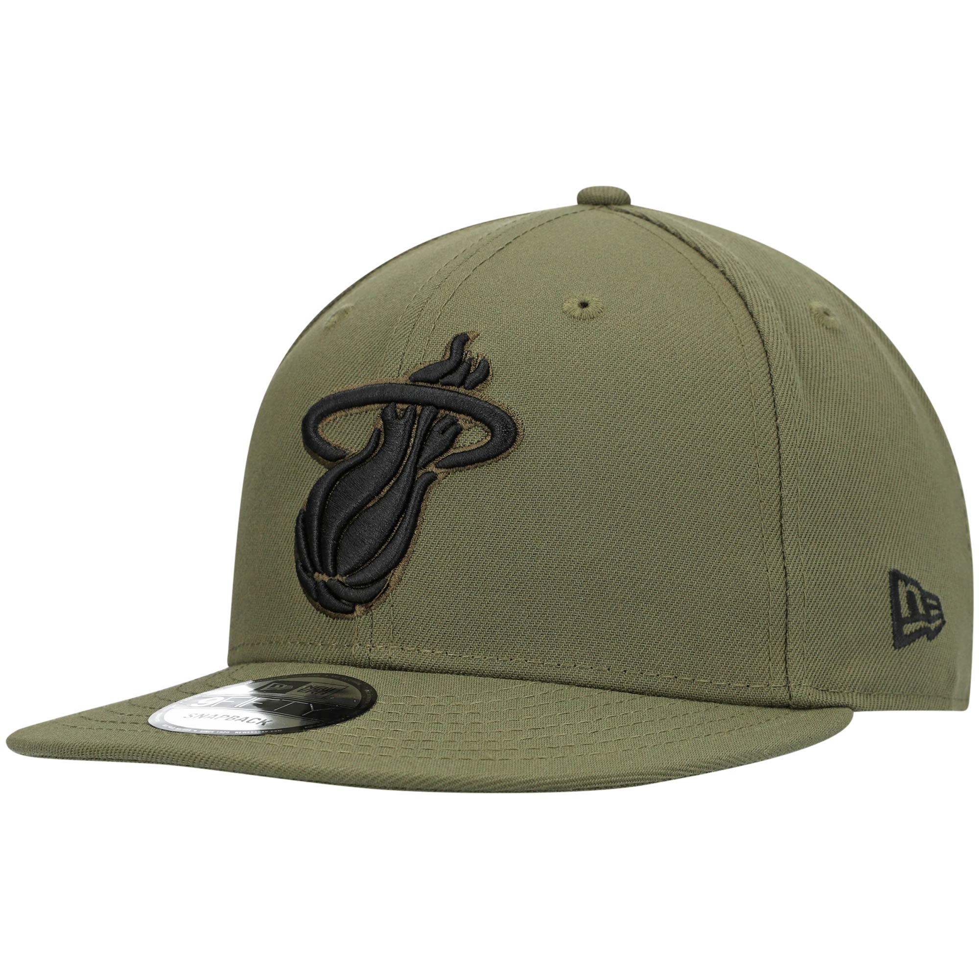 Miami Heat New Era 9FIFTY Snapback Hat - Olive - PersonalJerseys
