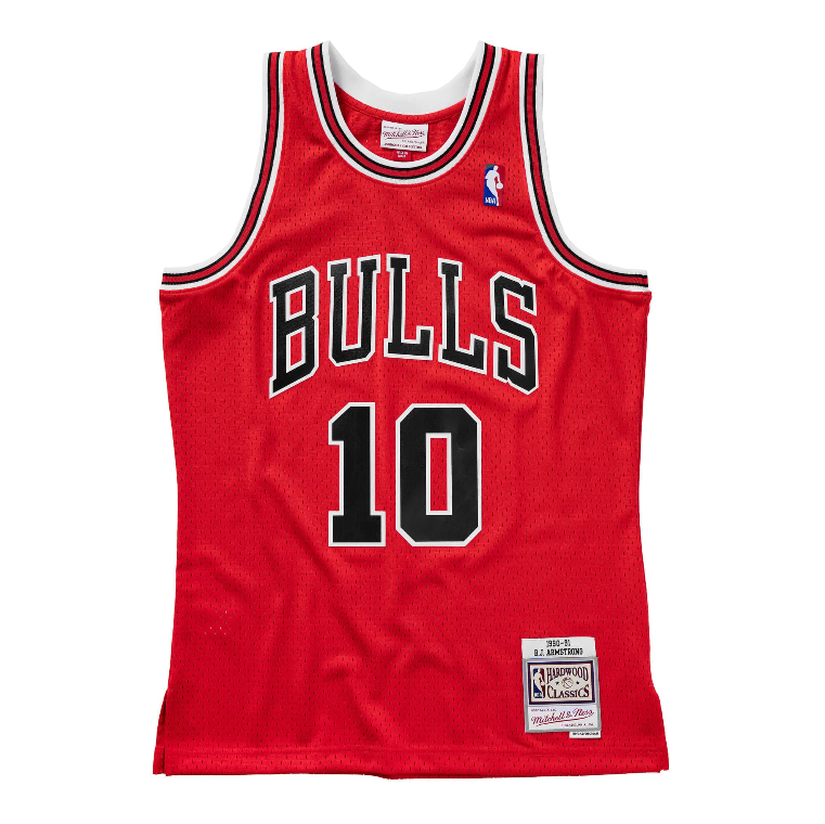 Mens Chicago Bulls B.J. Armstrong Mitchell & Ness Red 1990-91 Hardwood Classics Swingman Jersey - Sports Wear Jersey - PersonalJerseys