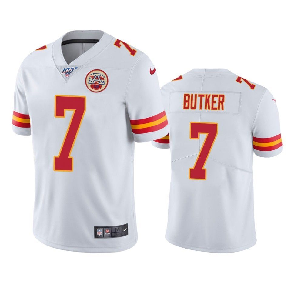 Kansas City Chiefs Harrison Butker White 100th Season Vapor Limited Jersey - Friend Lounge Store - Shop for All Things Jerseys Sports - PersonalJerseys