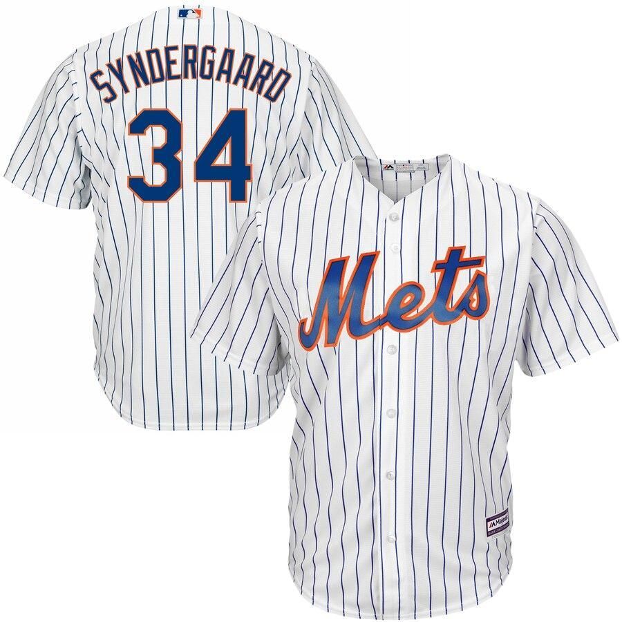 Noah Syndergaard New York Mets Majestic Official Cool Base Player Jersey - White - Friend Lounge Store - Shop for All Things Jerseys Sports - PersonalJerseys