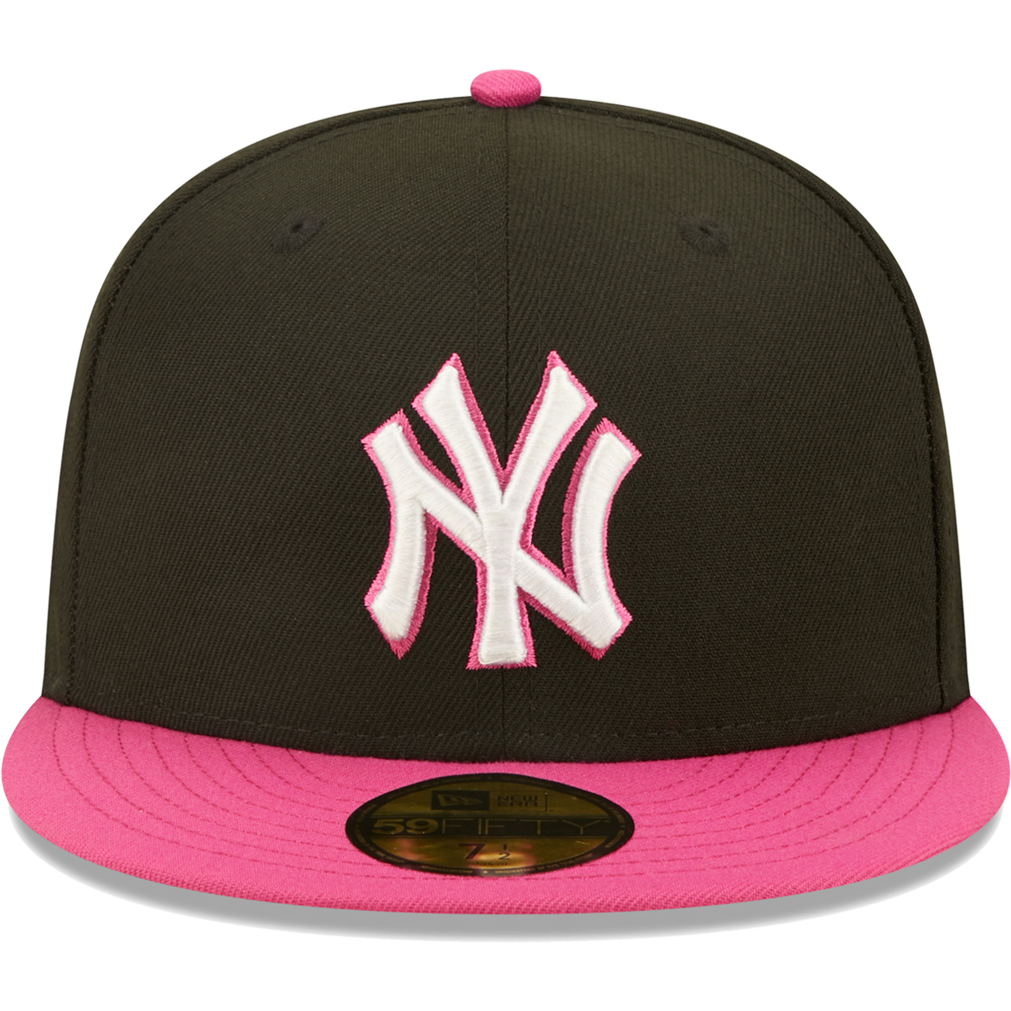 New York Yankees New Era 1999 World Series Champions  Passion 59FIFTY Fitted Hat - Black/Pink - PersonalJerseys