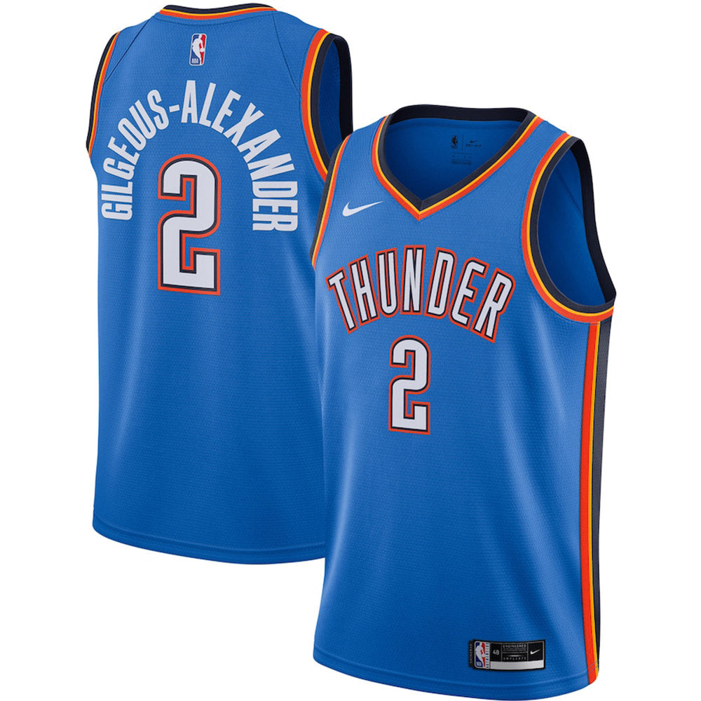 Youth Oklahoma City Thunder Shai Gilgeous-Alexander Icon Edition Jersey - Blue - PersonalJerseys