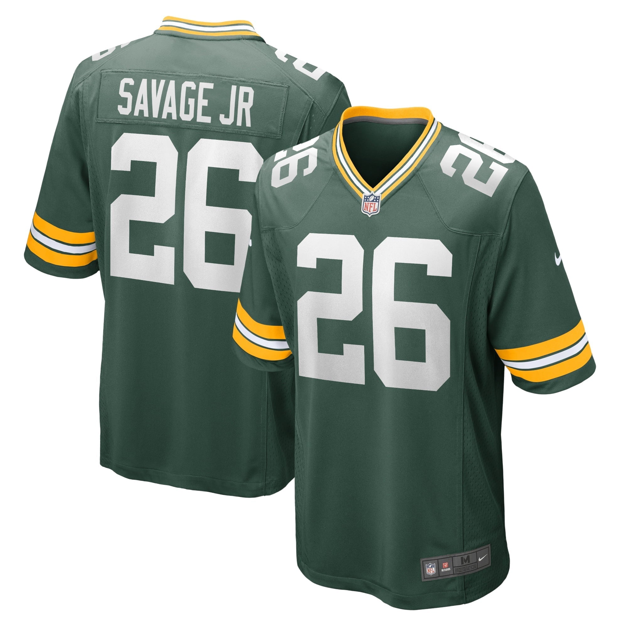 Men's Nike Darnell Savage Jr. Green Green Bay Packers Game Team Jersey - PersonalJerseys