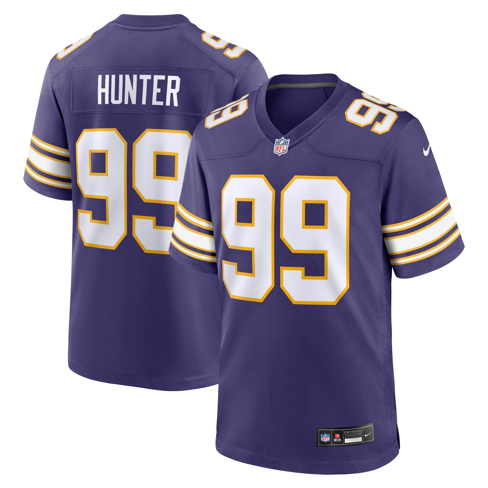 Men's Nike Danielle Hunter Purple Minnesota Vikings Classic Player Game Jersey - PersonalJerseys