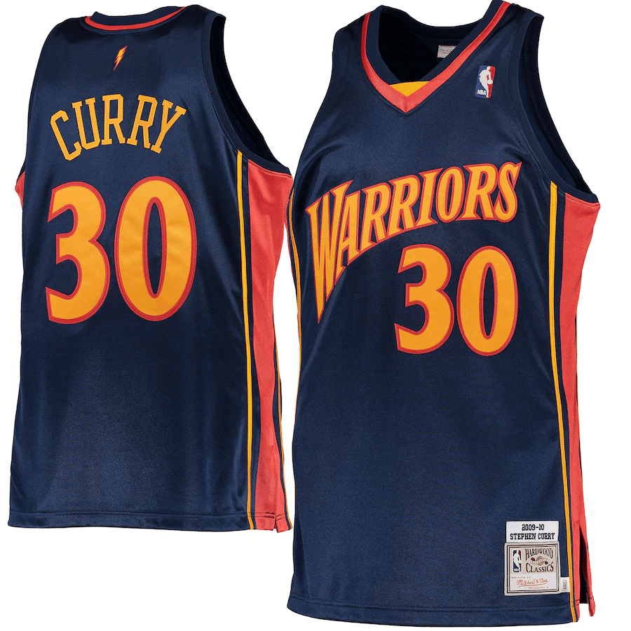 Stephen Curry Golden State Warriors Mitchell & Ness 2009-10 Hardwood Classics Rookie Jersey - Navy - Friend Lounge Store - Shop for All Things Jerseys Sports - PersonalJerseys