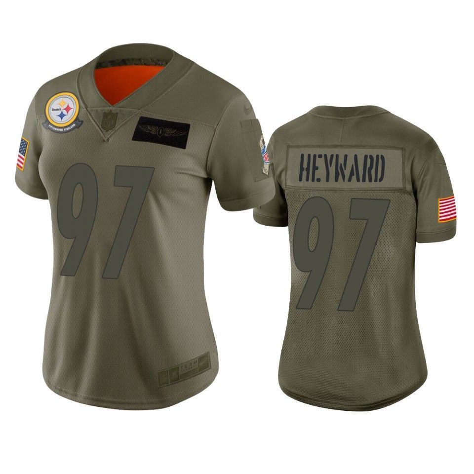Women's Pittsburgh Steelers Cameron Heyward Camo 2019 Salute to Service Limited Jersey - Friend Lounge Store - Shop for All Things Jerseys Sports - PersonalJerseys