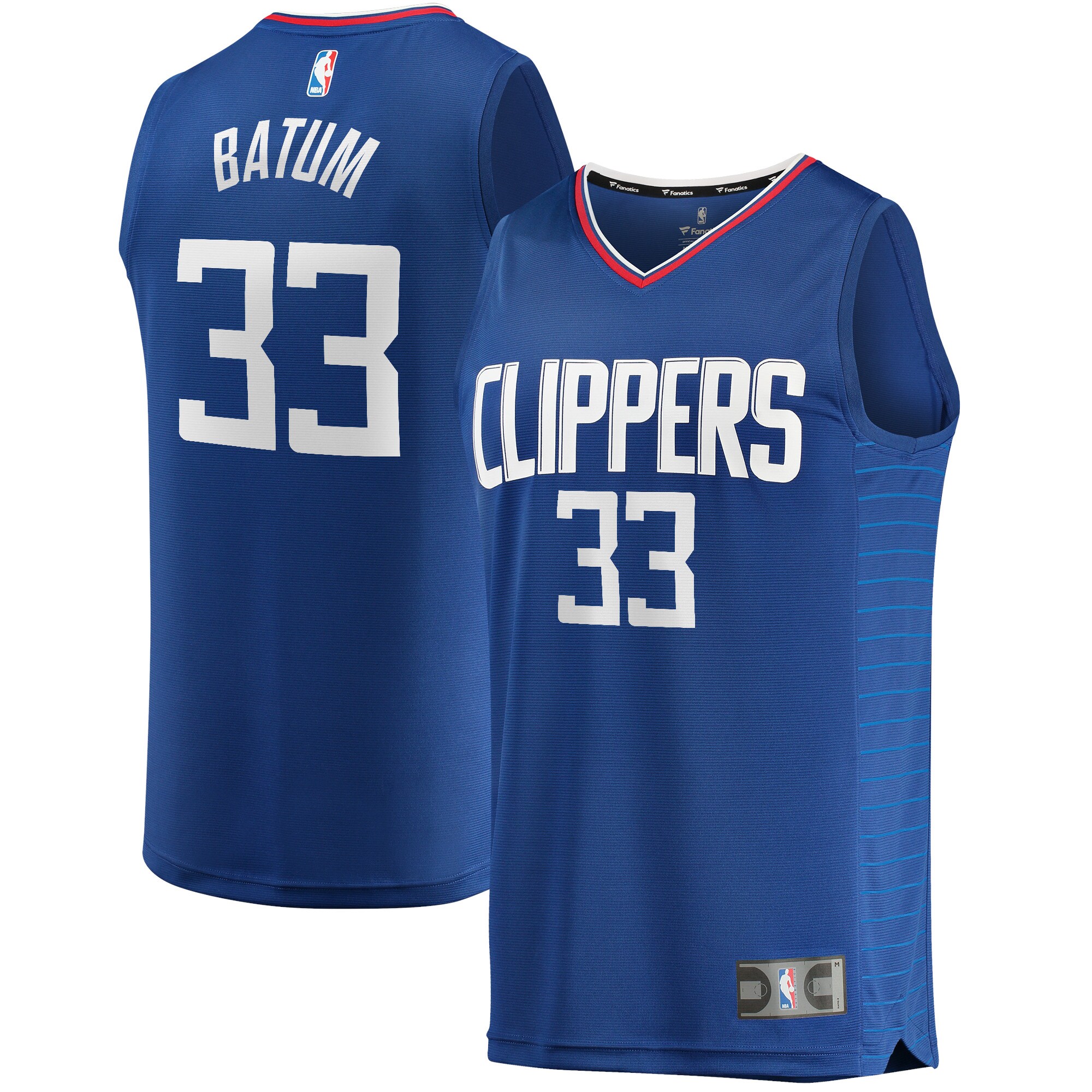Nicolas Batum LA Clippers Fanatics Branded Youth 2021/22 Fast Break Replica Jersey - Icon Edition - Royal - PersonalJerseys