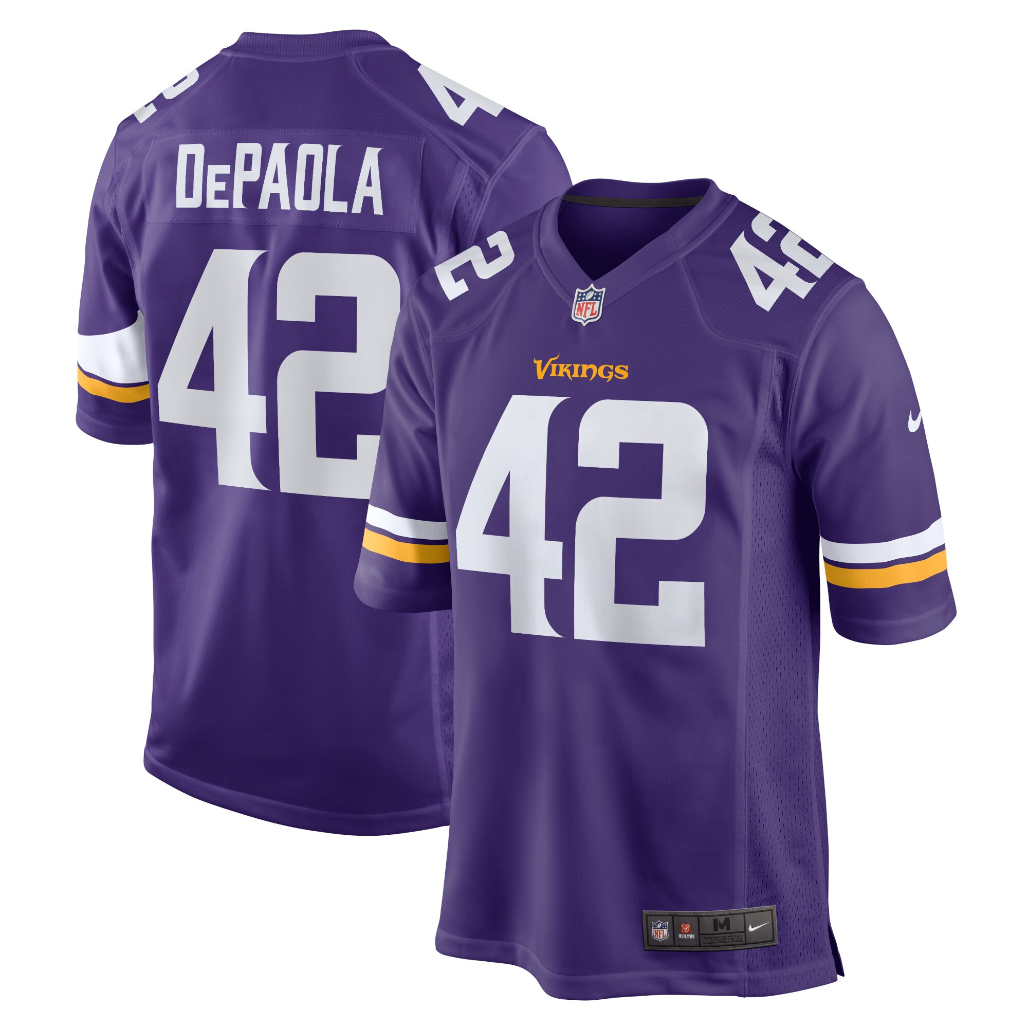 Minnesota Vikings Andrew DePaola Purple Game Jersey for Youth Women Men - Friend Lounge Store - Shop for All Things Jerseys Sports - PersonalJerseys