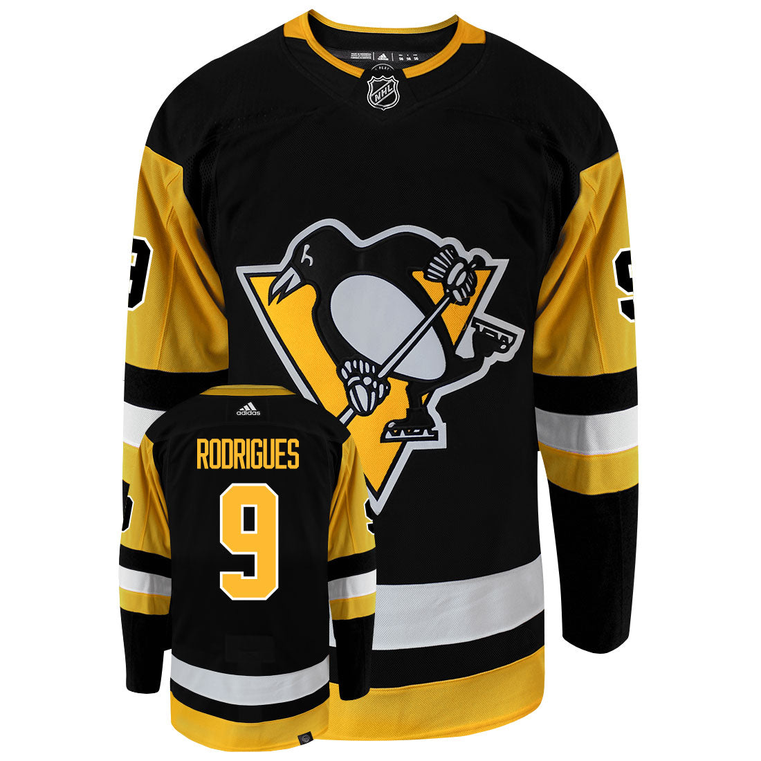 Evan Rodrigues Pittsburgh Penguins Adidas Primegreen Authentic NHL Hockey Jersey - PersonalJerseys