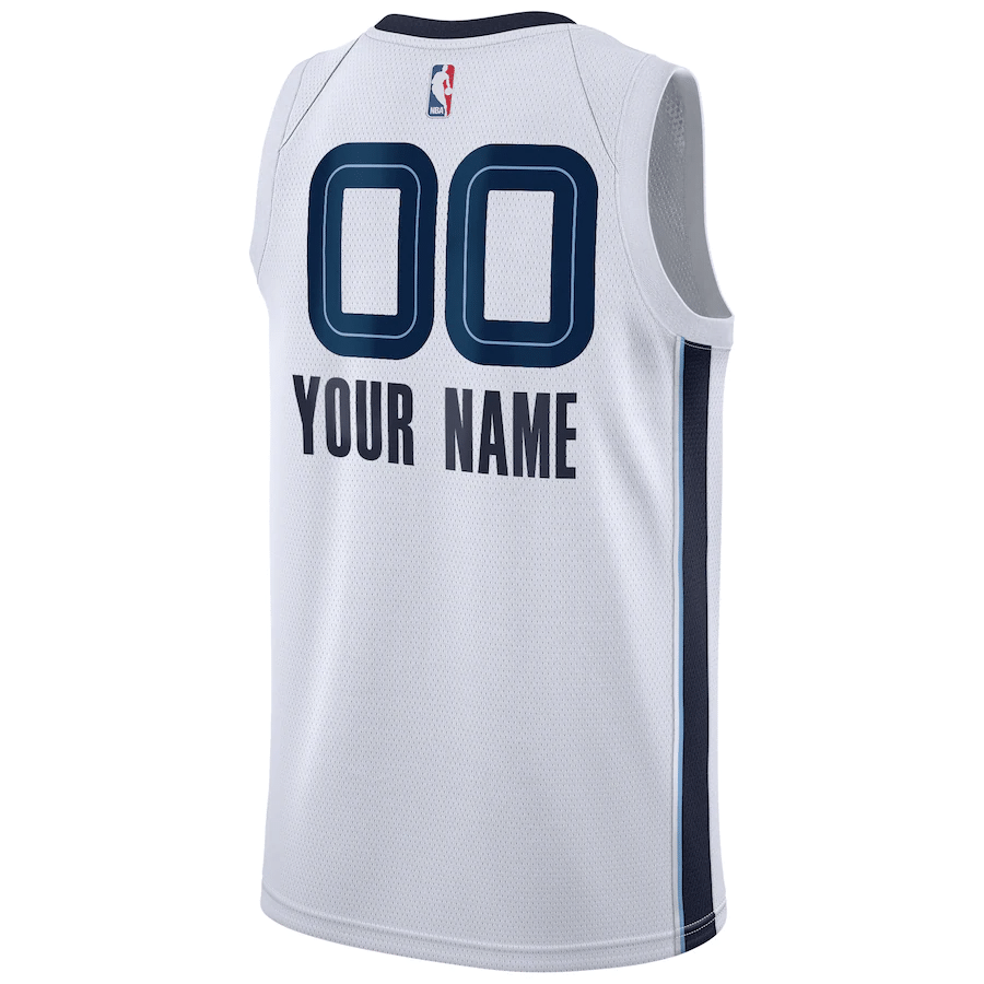 Memphis Grizzlies 202021 Swingman Custom Jersey ??? Association Edition - White - Friend Lounge Store - Shop for All Things Jerseys Sports - PersonalJerseys