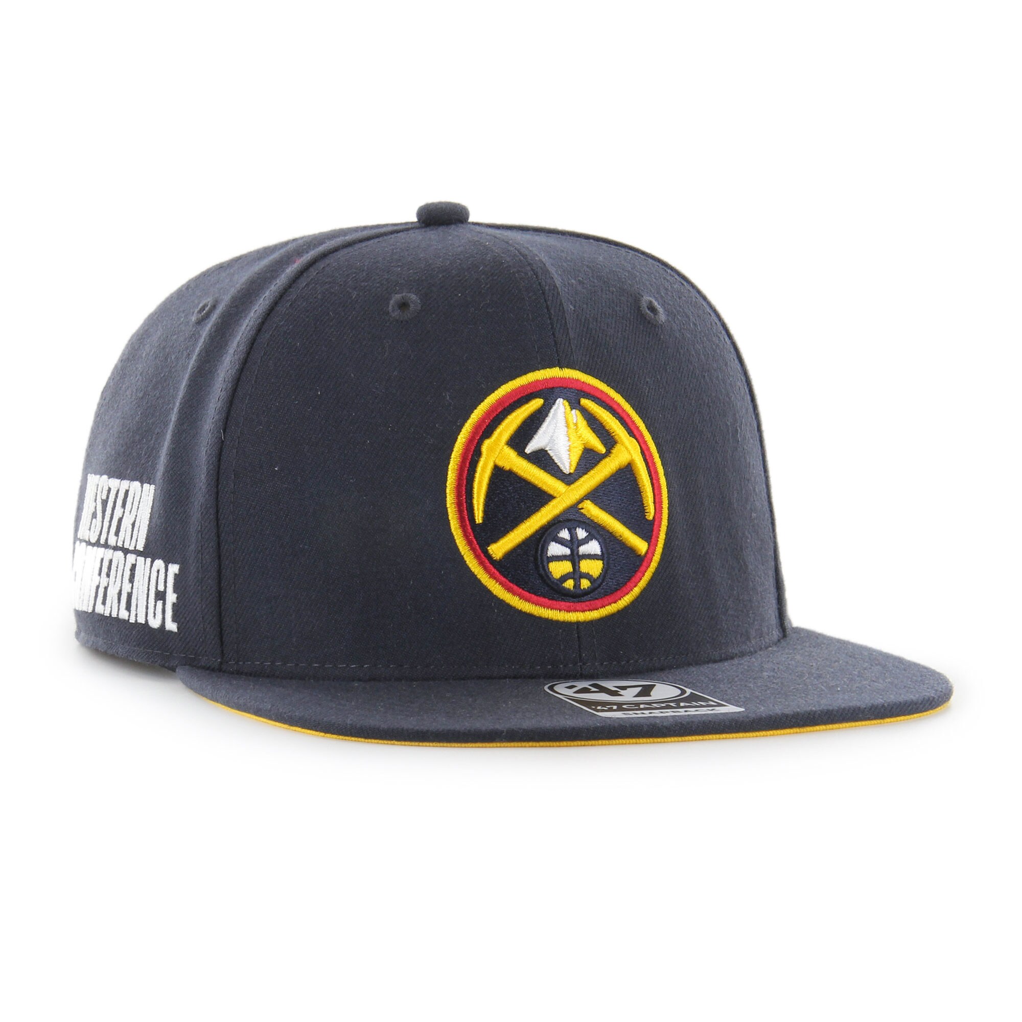 Denver Nuggets '47 Sure Shot Captain Snapback Hat - Navy - PersonalJerseys
