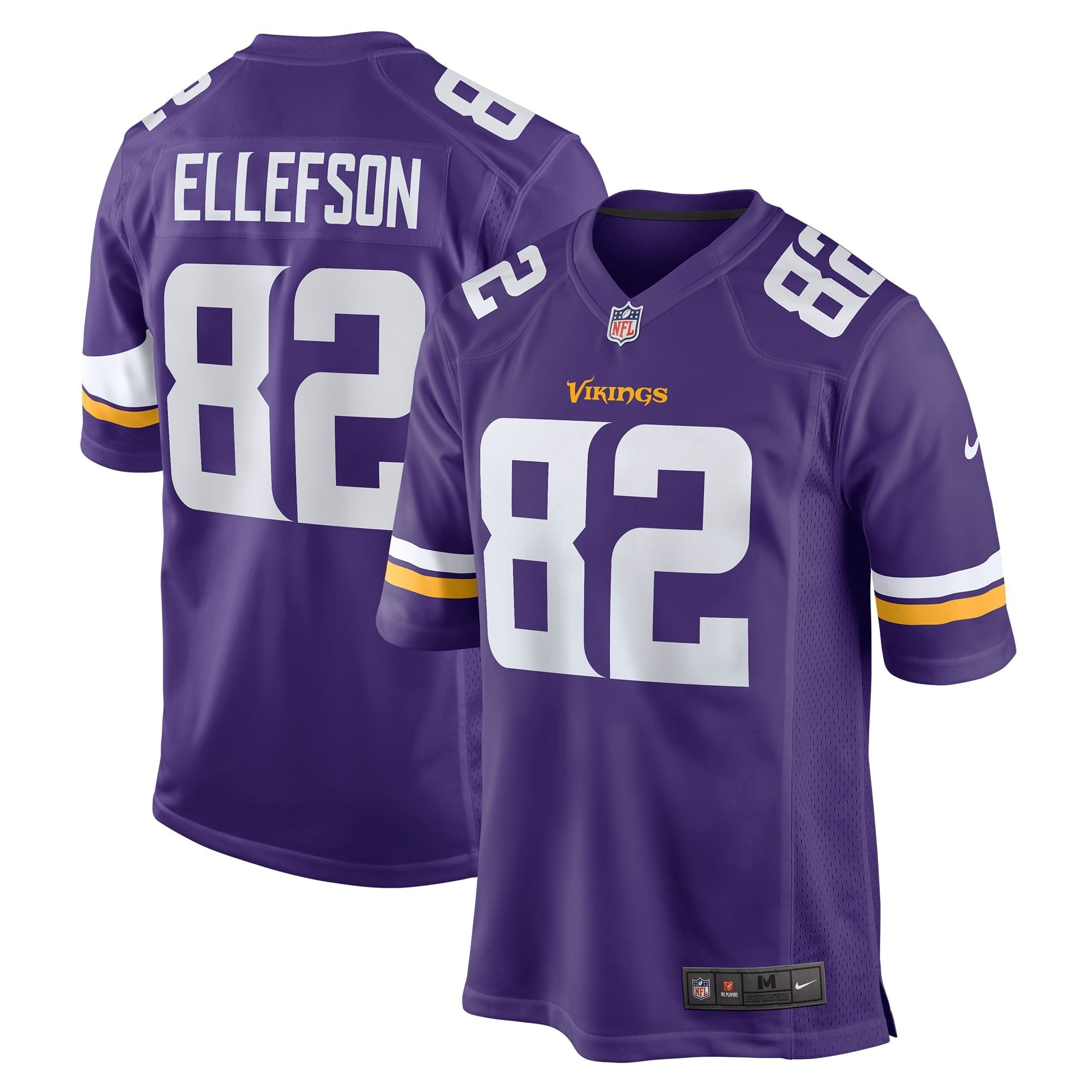 Men's Nike Ben Ellefson Purple Minnesota Vikings Game Jersey - PersonalJerseys