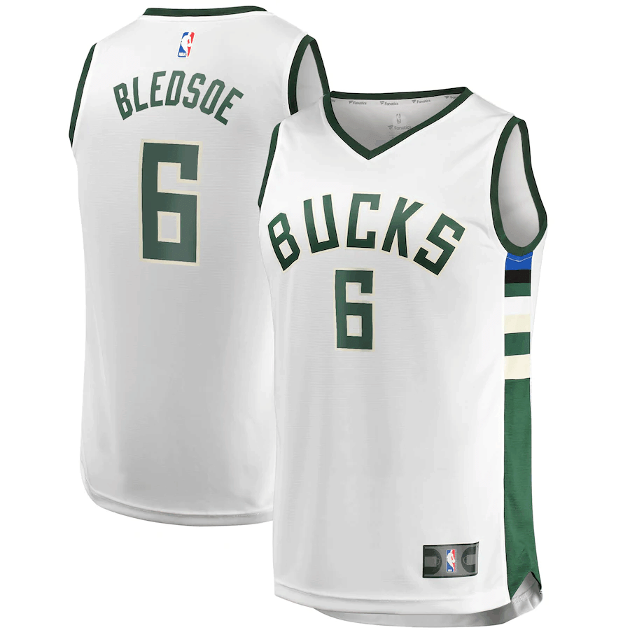 Eric Bledsoe Milwaukee Bucks Branded Fast Break Player Jersey - Association Edition - White - Friend Lounge Store - Shop for All Things Jerseys Sports - PersonalJerseys