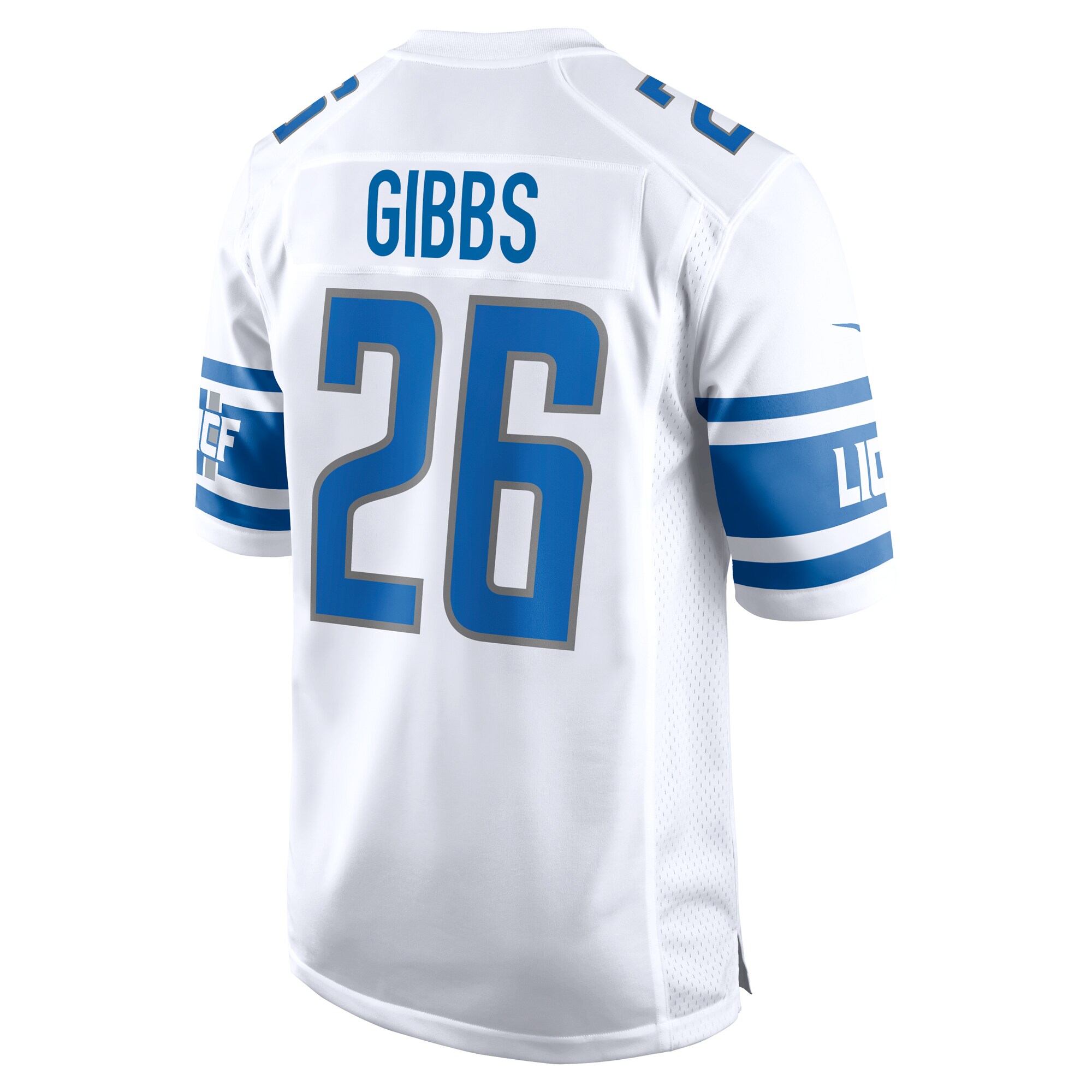 Jahmyr Gibbs Detroit Lions Nike Game Jersey - White - PersonalJerseys