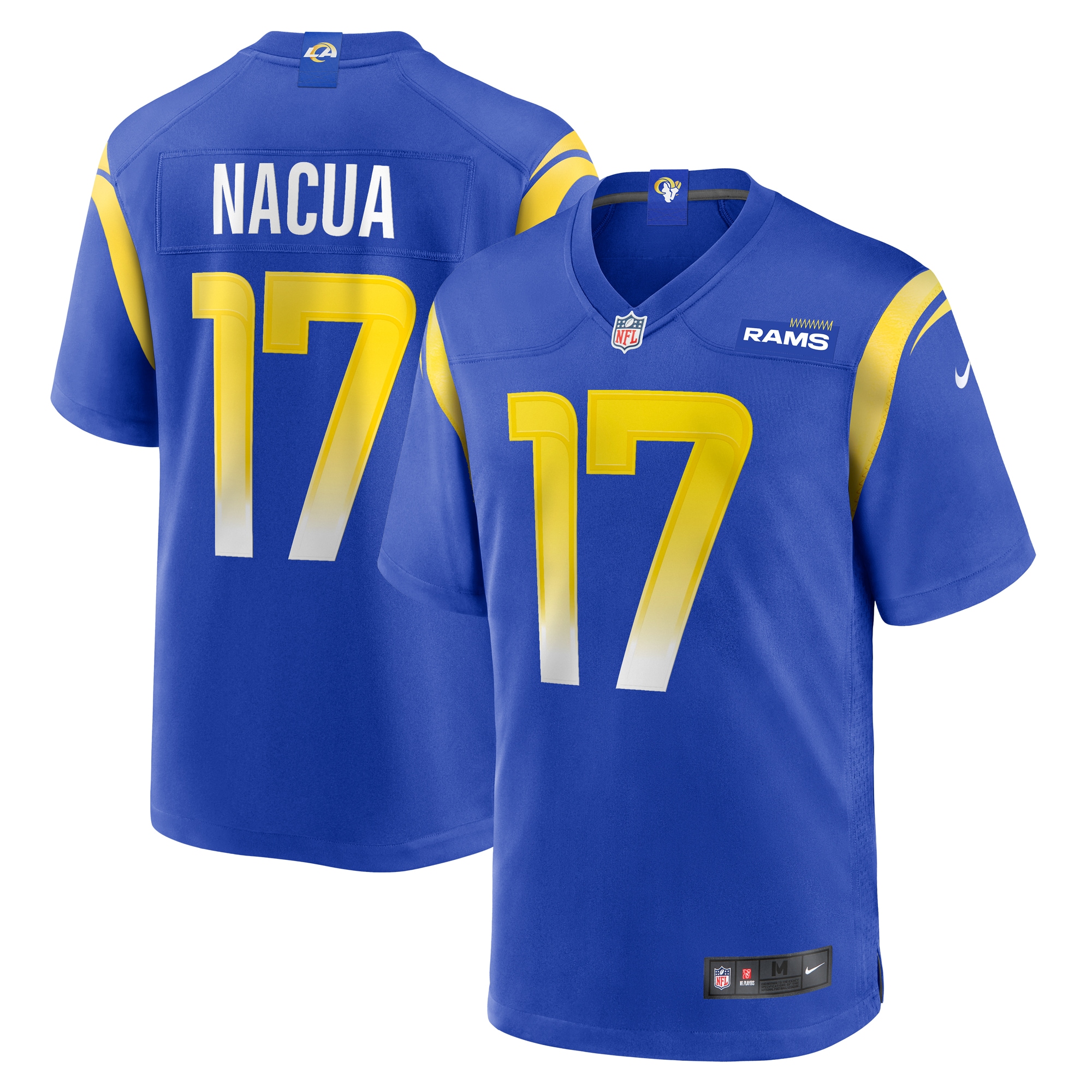 Los Angeles Rams Puka Nacua Royal Home Game Jersey for Youth Women Men - Friend Lounge Store - Shop for All Things Jerseys Sports - PersonalJerseys
