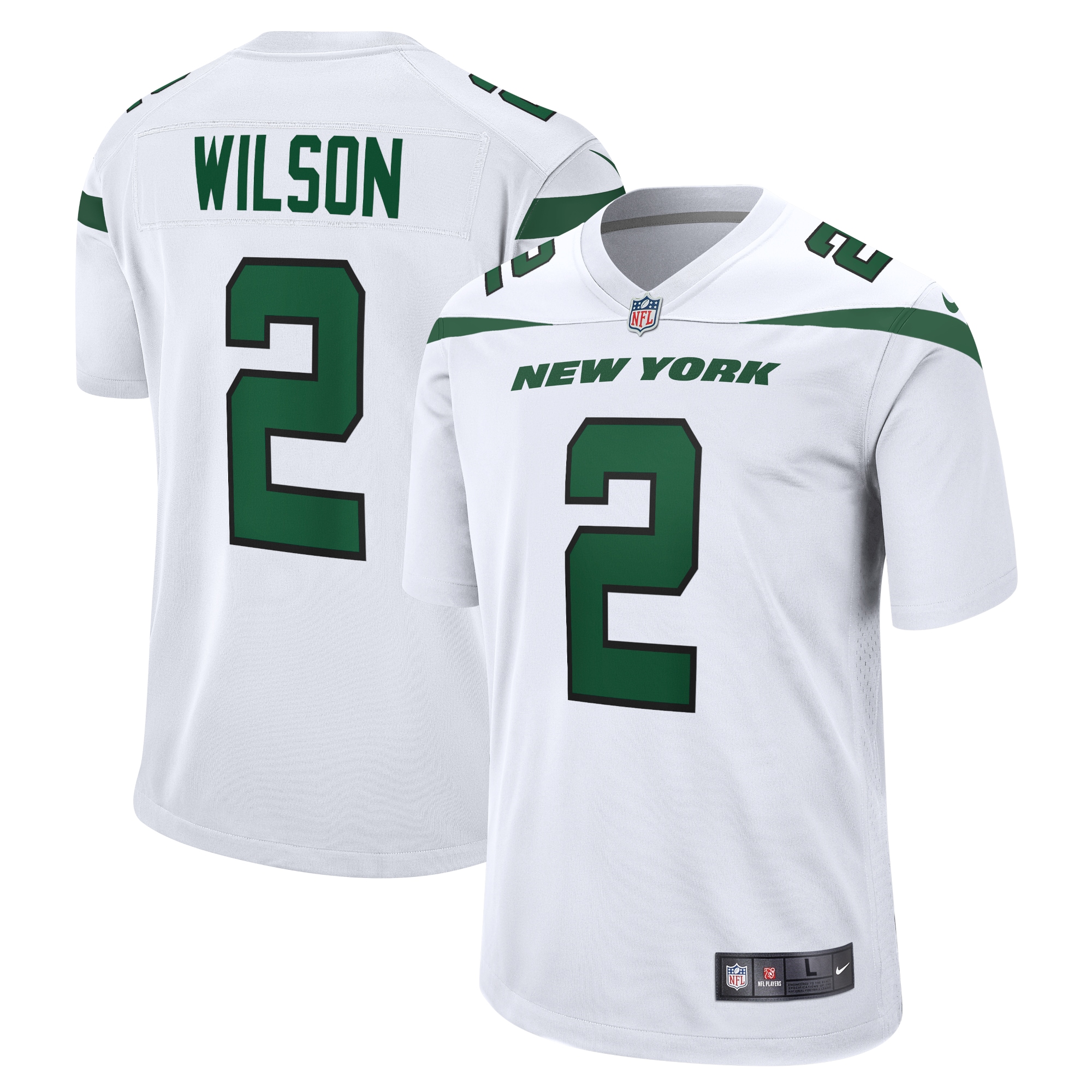 Zach Wilson New York Jets Nike White Game Jersey - White - PersonalJerseys