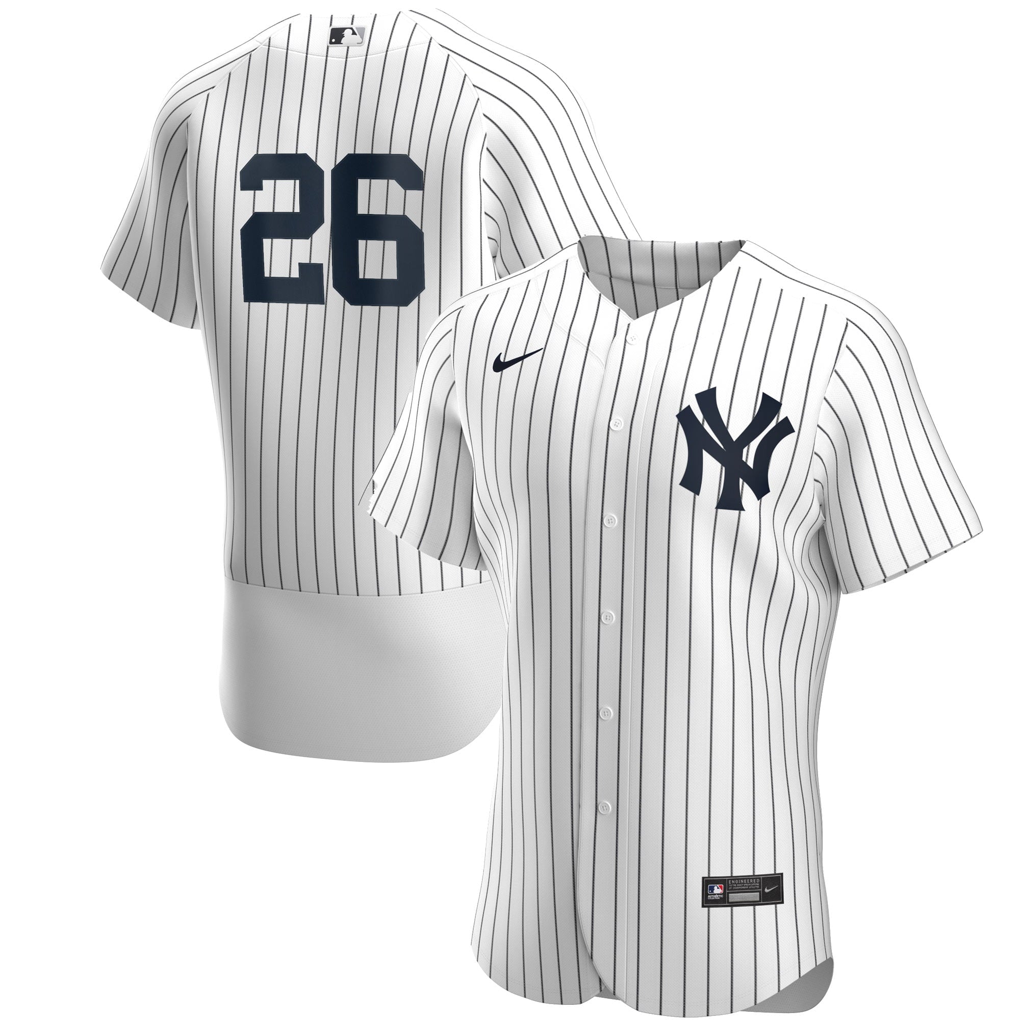 Men's Nike DJ LeMahieu White/Navy New York Yankees Home Authentic Player Jersey - PersonalJerseys