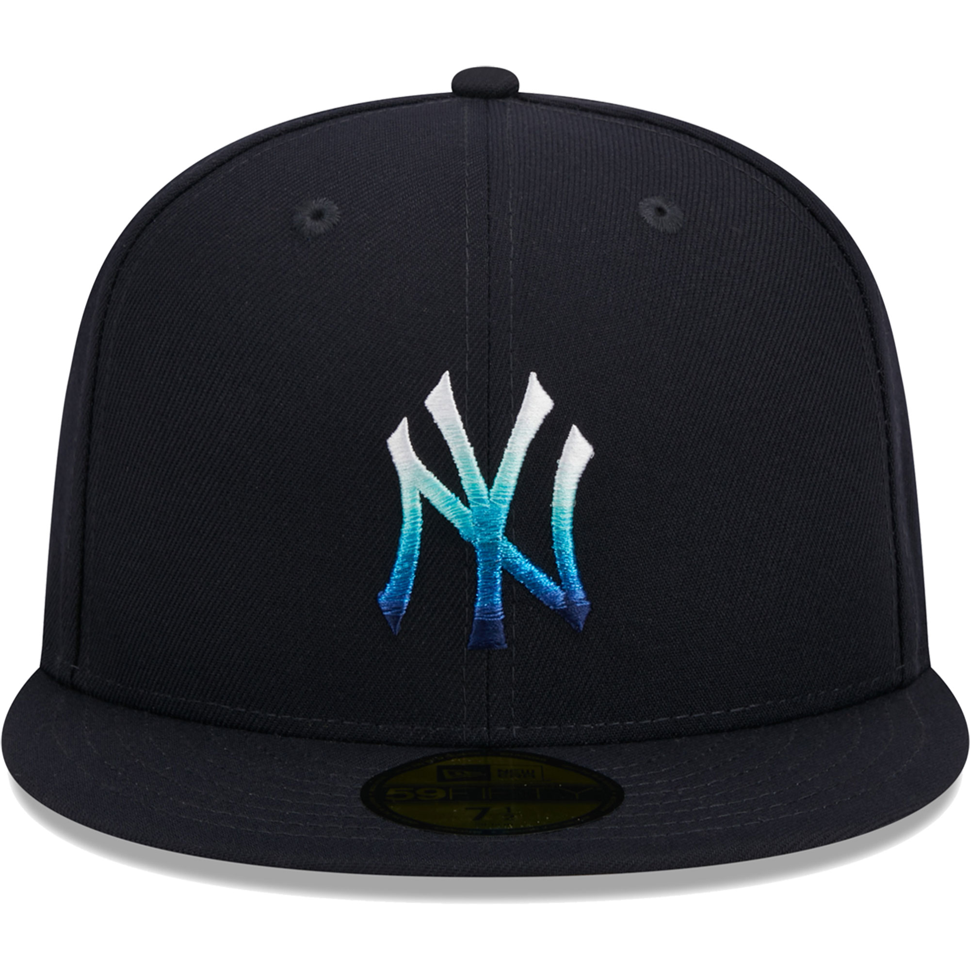 New York Yankees New Era Metallic Gradient 59FIFTY Fitted Hat - Navy - PersonalJerseys