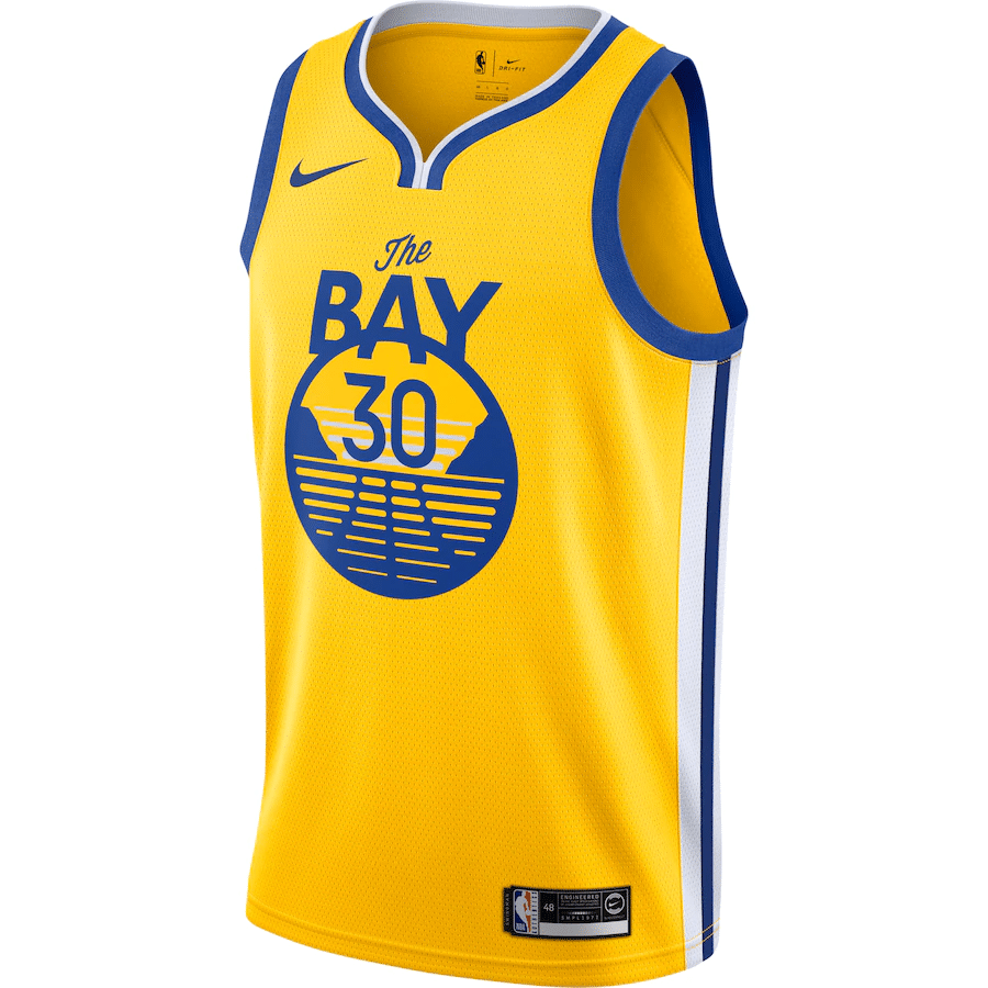 Stephen Curry Golden State Warriors Finished Swingman Jersey Gold - Statement Edition - Friend Lounge Store - Shop for All Things Jerseys Sports - PersonalJerseys