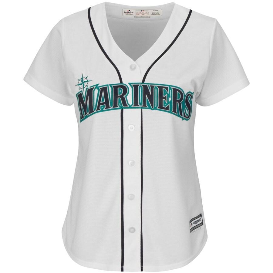 Ichiro Suzuki Seattle Mariners Majestic Women's Team Cool Base Player Jersey - White - Friend Lounge Store - Shop for All Things Jerseys Sports - PersonalJerseys