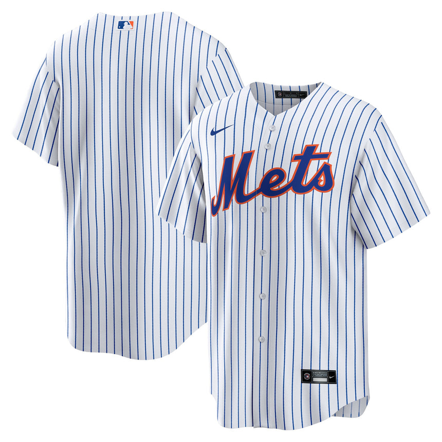 Men's New York Mets White Home Blank Replica Jersey - PersonalJerseys