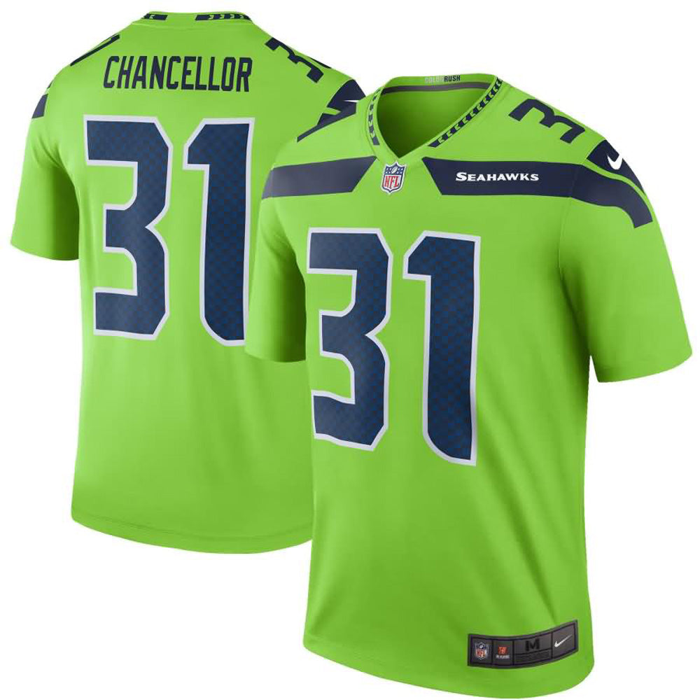 Youth Seattle Seahawks Kam Chancellor Legend Jersey - Green - Sports Wear Jersey - PersonalJerseys