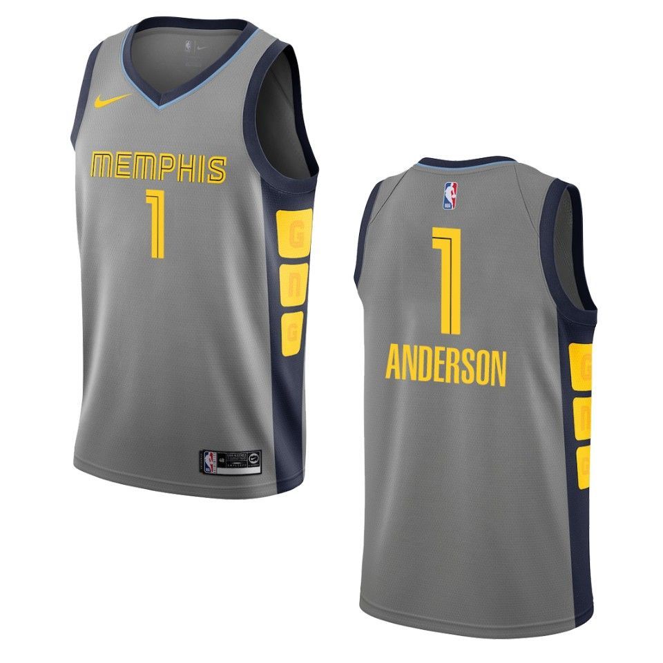 2019-20 Men's Memphis Grizzlies #1 Kyle Anderson City Swingman Jersey - Gray - Friend Lounge Store - Shop for All Things Jerseys Sports - PersonalJerseys