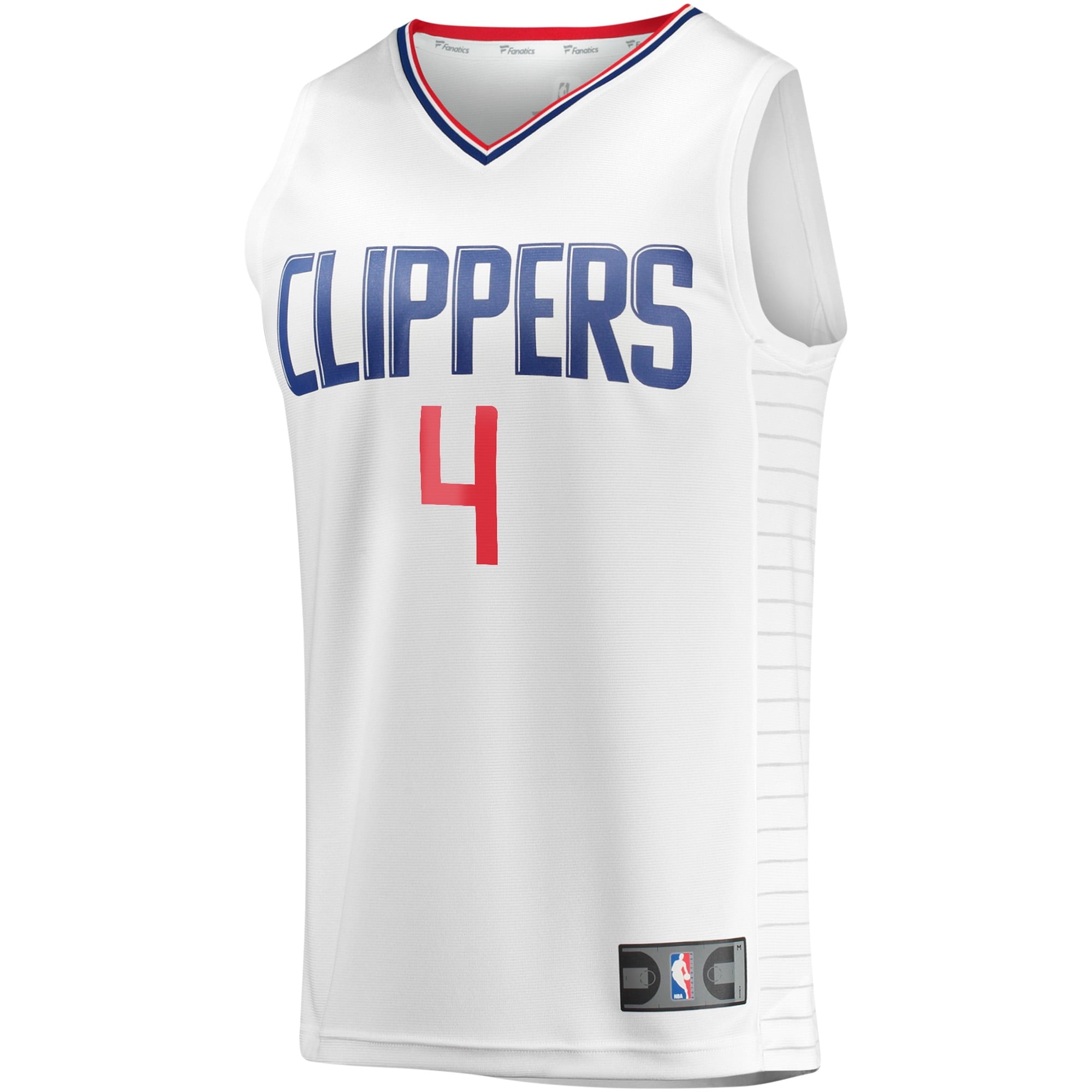 Youth Fanatics Branded Brandon Boston White LA Clippers Fast Break Player Jersey - Association Edition - PersonalJerseys