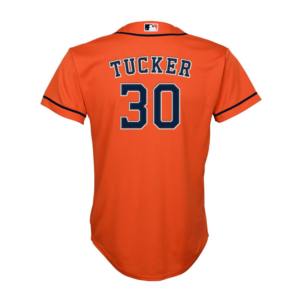 Youth Houston Astros Kyle Tucker Cool Base Replica Alternate Jersey - Orange - Sports Wear Jersey - PersonalJerseys